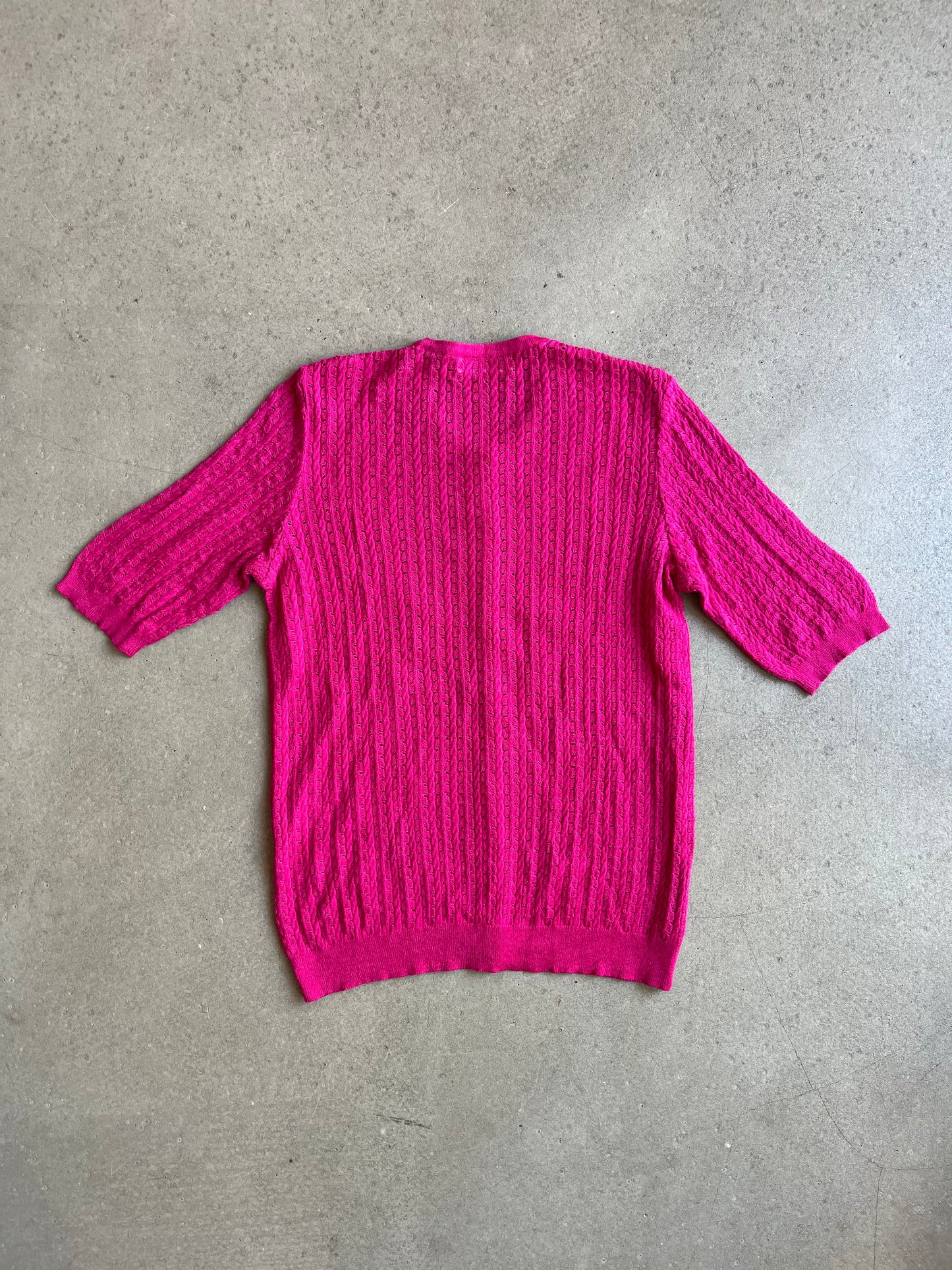 Yves Saint Laurent Knitted Shirt Pink Medium