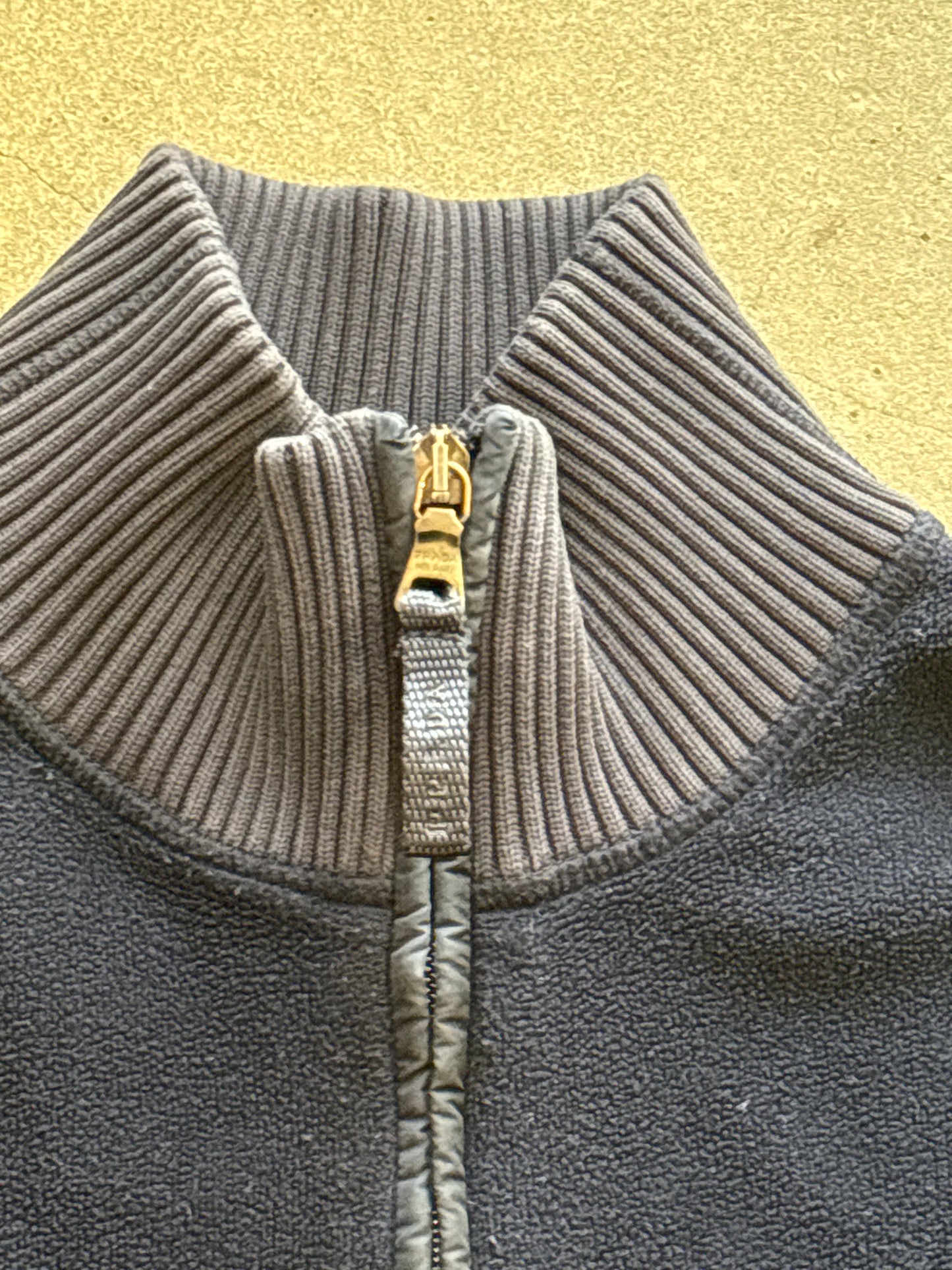 Vintage Prada Fleece Jacket Navy L