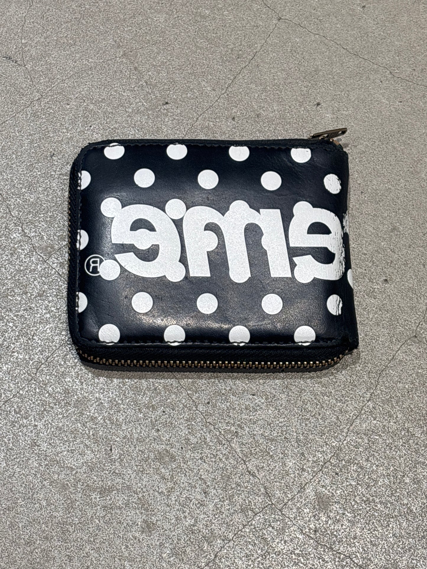 Supreme X CDG Polka Dot Wallet Black