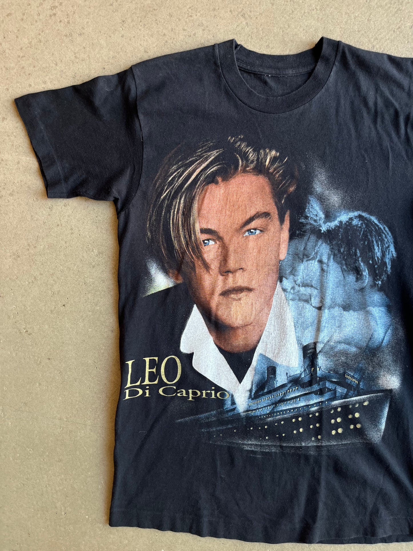 Vintage Leonardo Di Caprio Tee 90's Black M