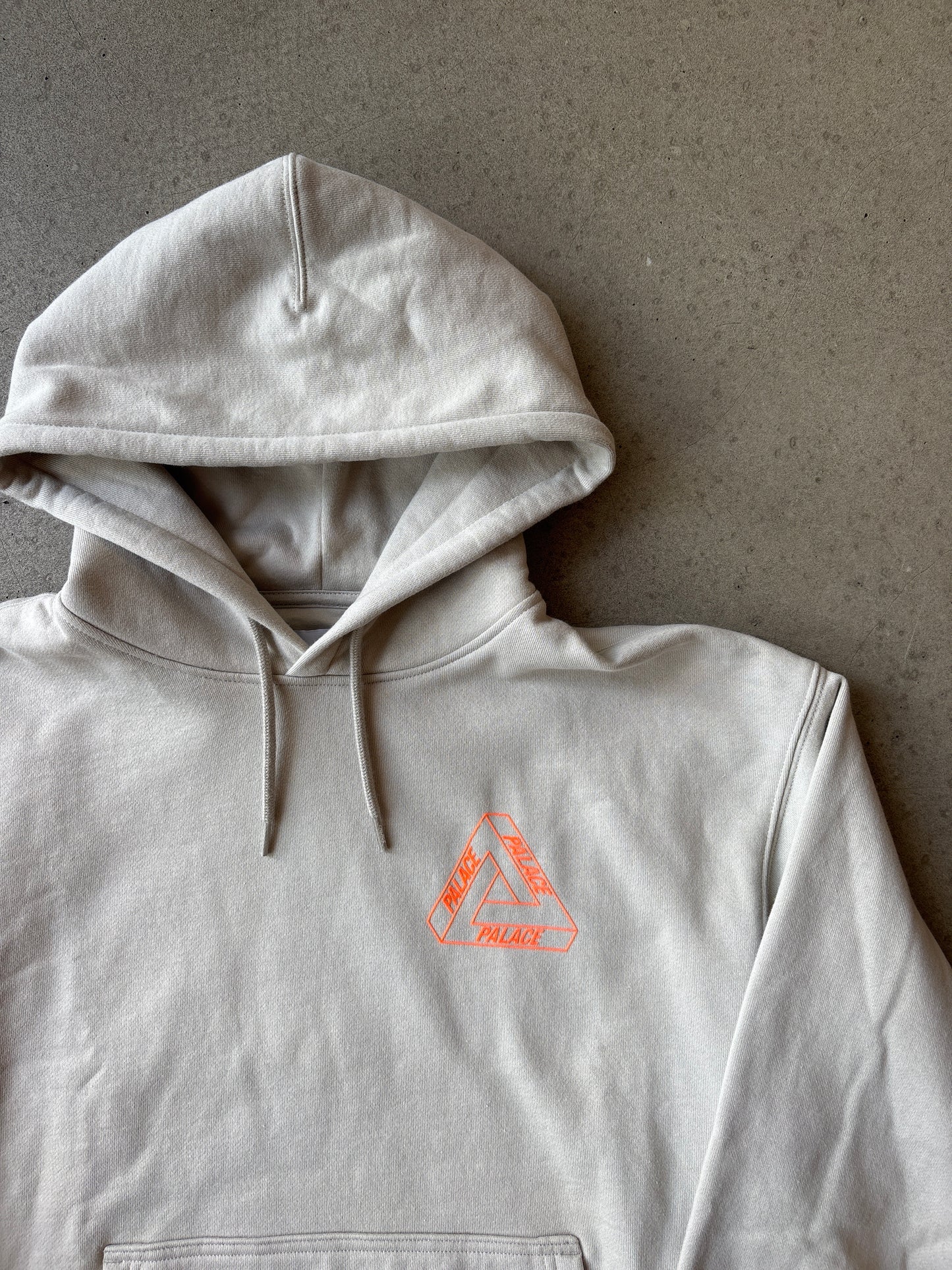 Palace Glow Tri-Ferg Hood Stoney Grey