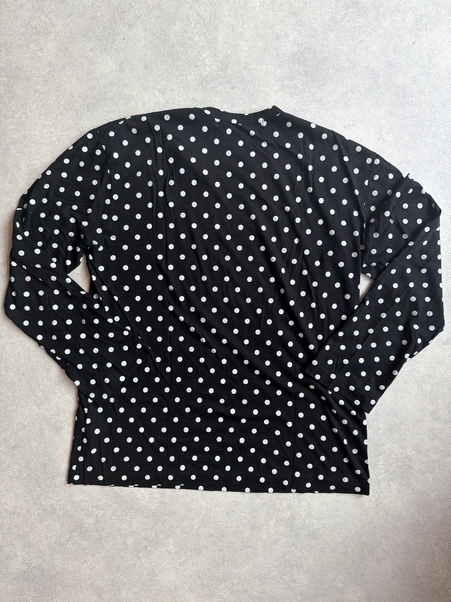 Comme Des Garçons Play Polka Dot Black Size XL