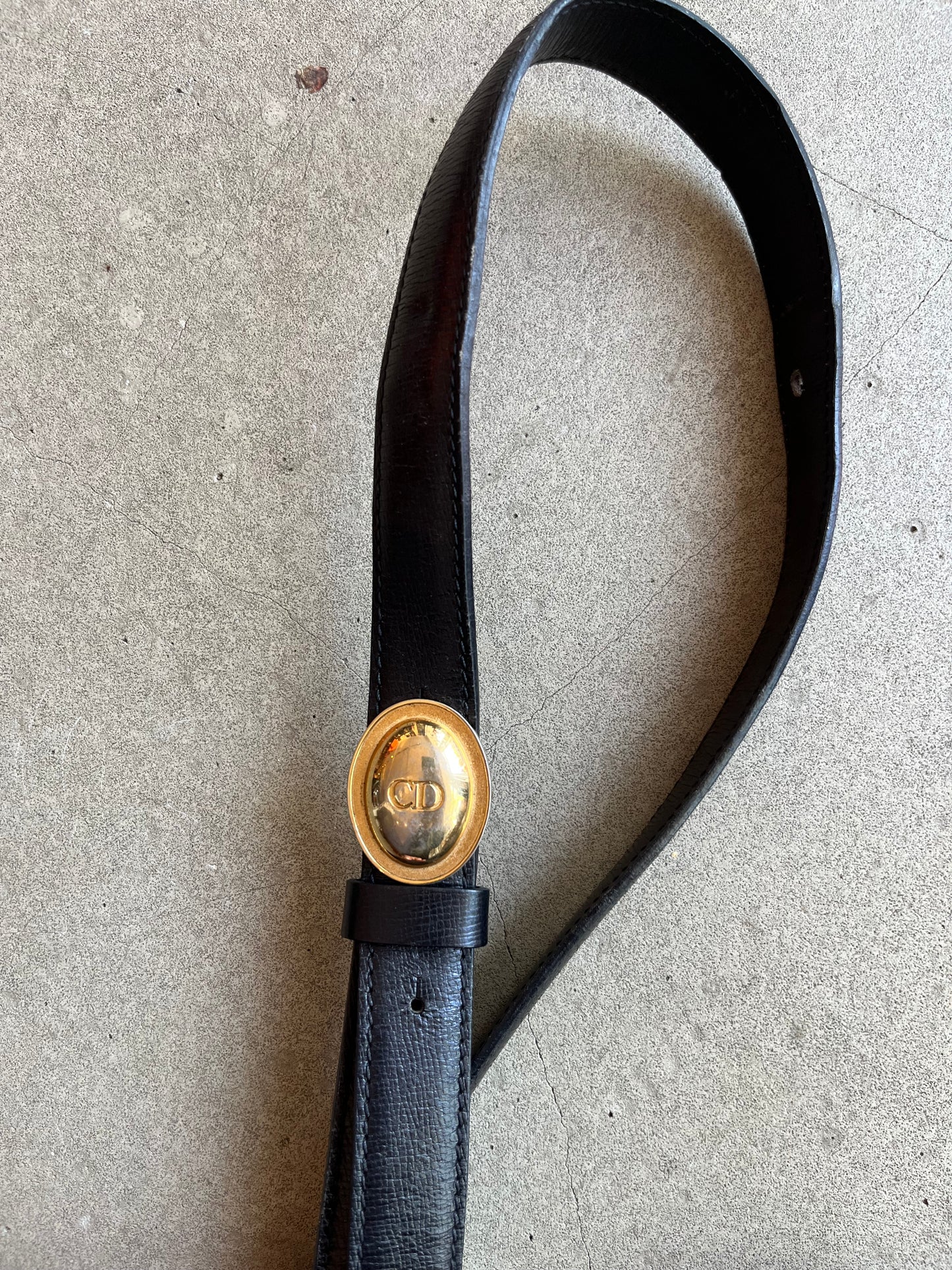 Christian Dior Leather Sling Bag Black