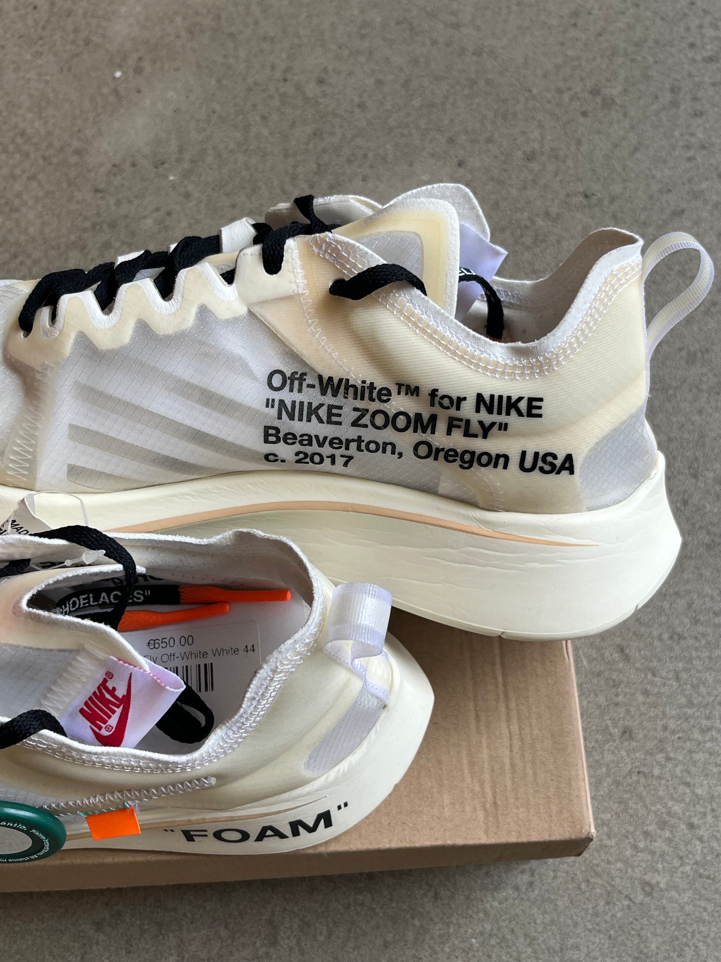 Nike Zoom Fly Off-White White 44