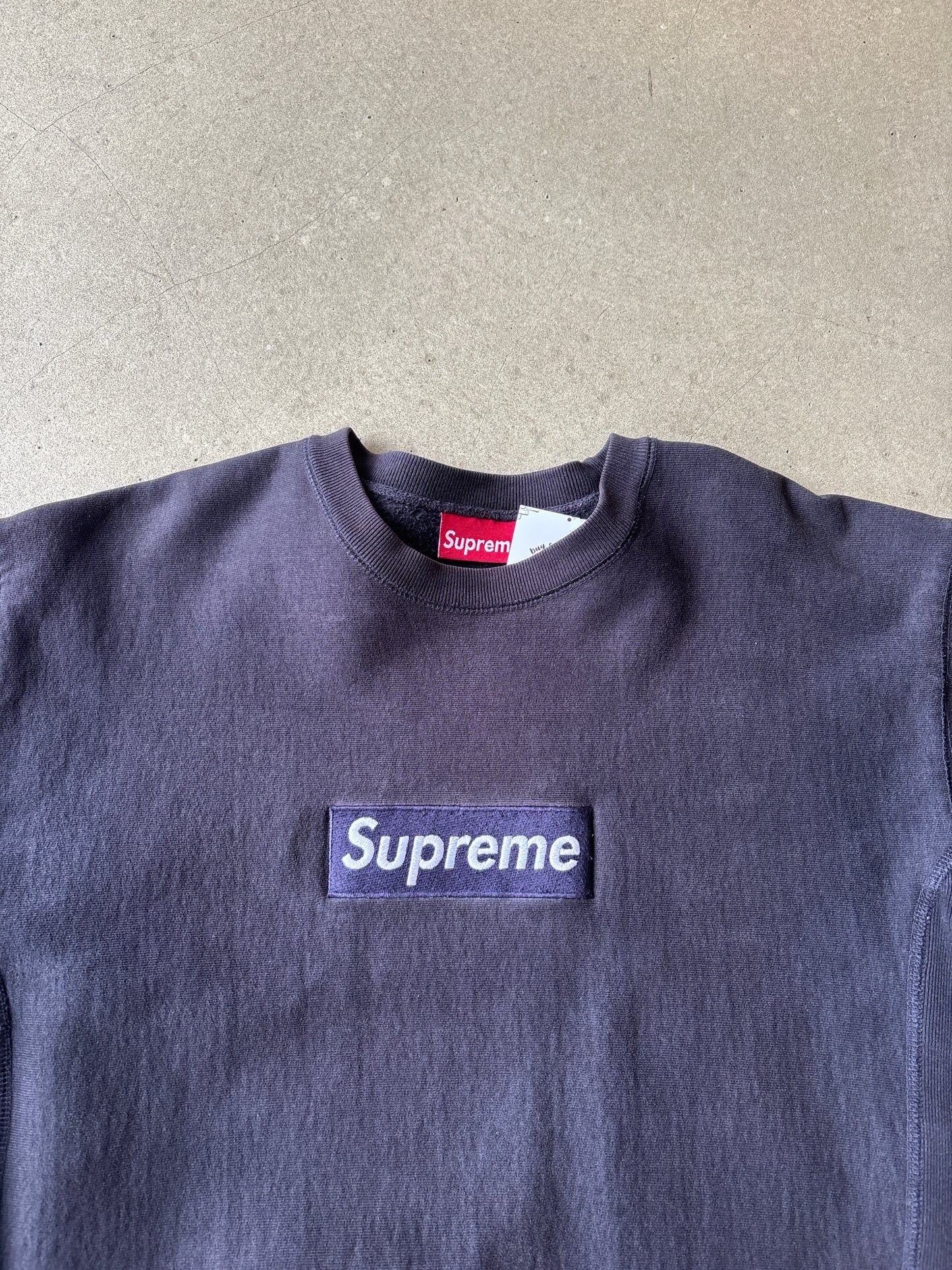 Supreme Box Logo 2003 Crewneck Navy L