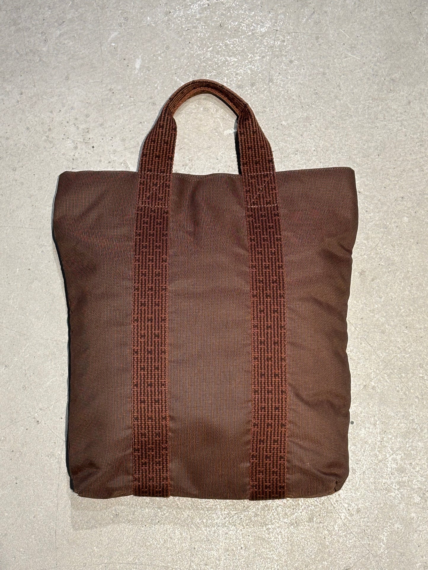 HERMES Air Line Cabas Tote Bag Brown