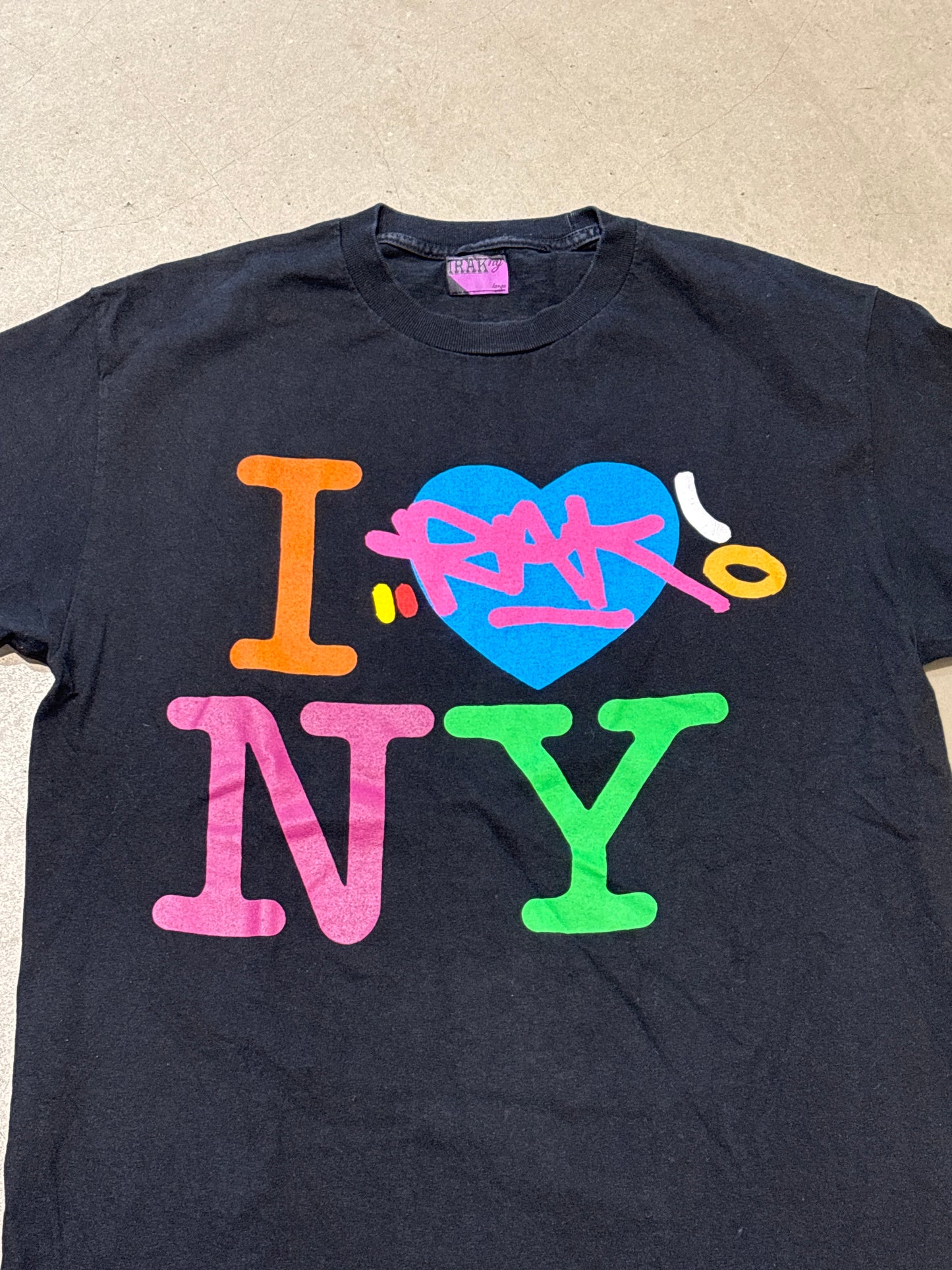 Vintage I Love Iraq Tee Black L