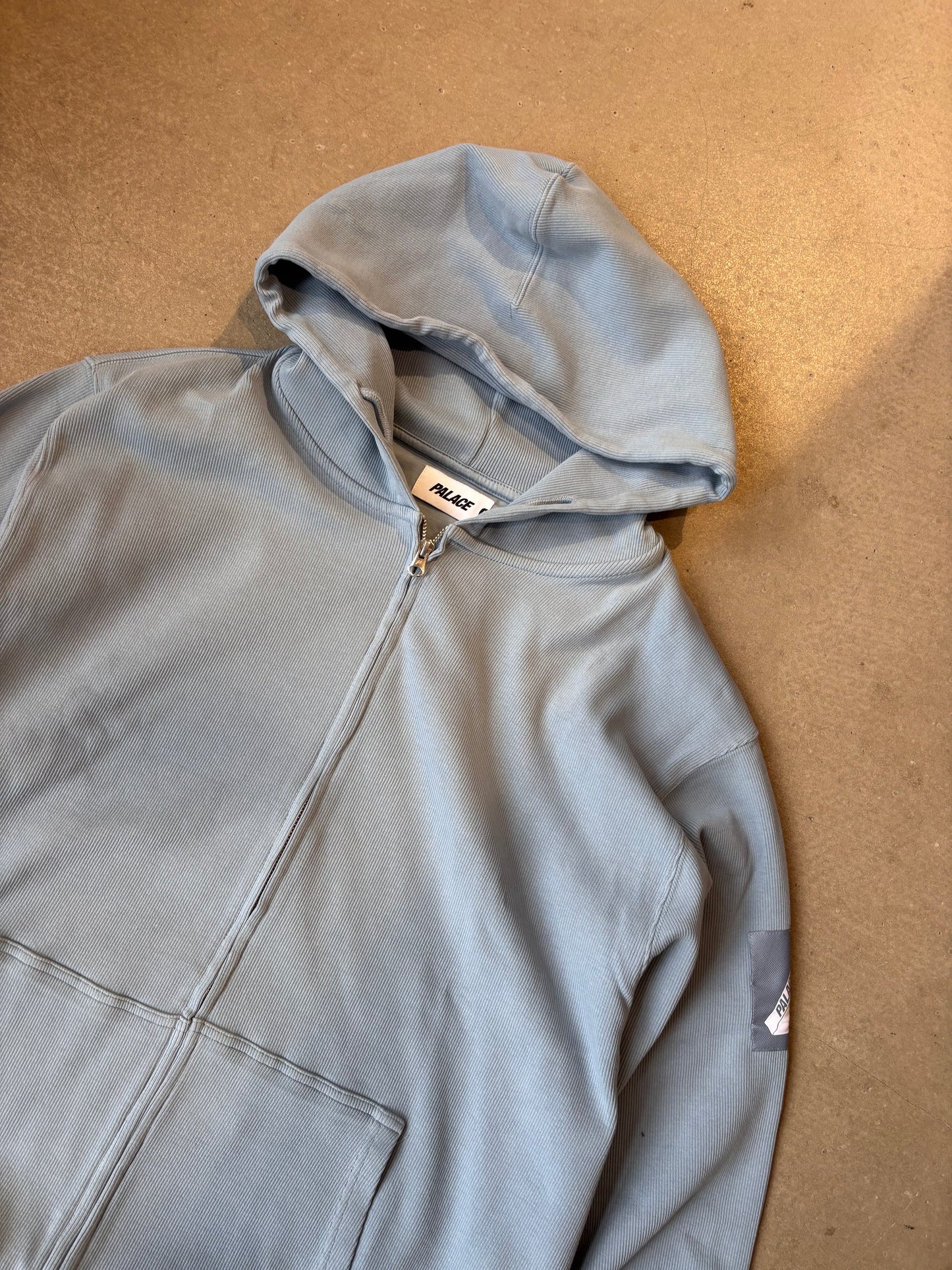 Palace Rib Hood Hazy Blue XL