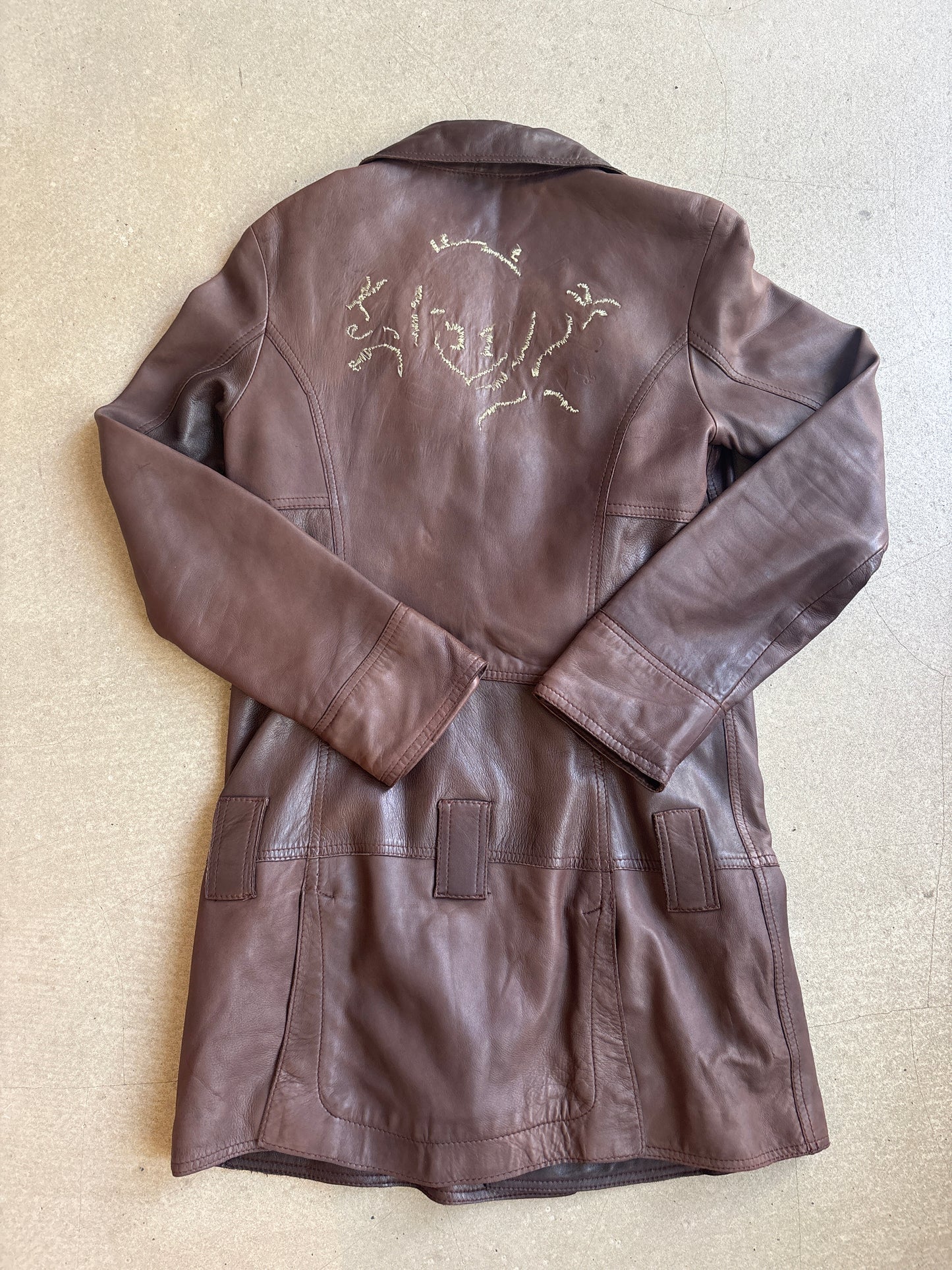Diesel Jacket Soft Leather Brown L