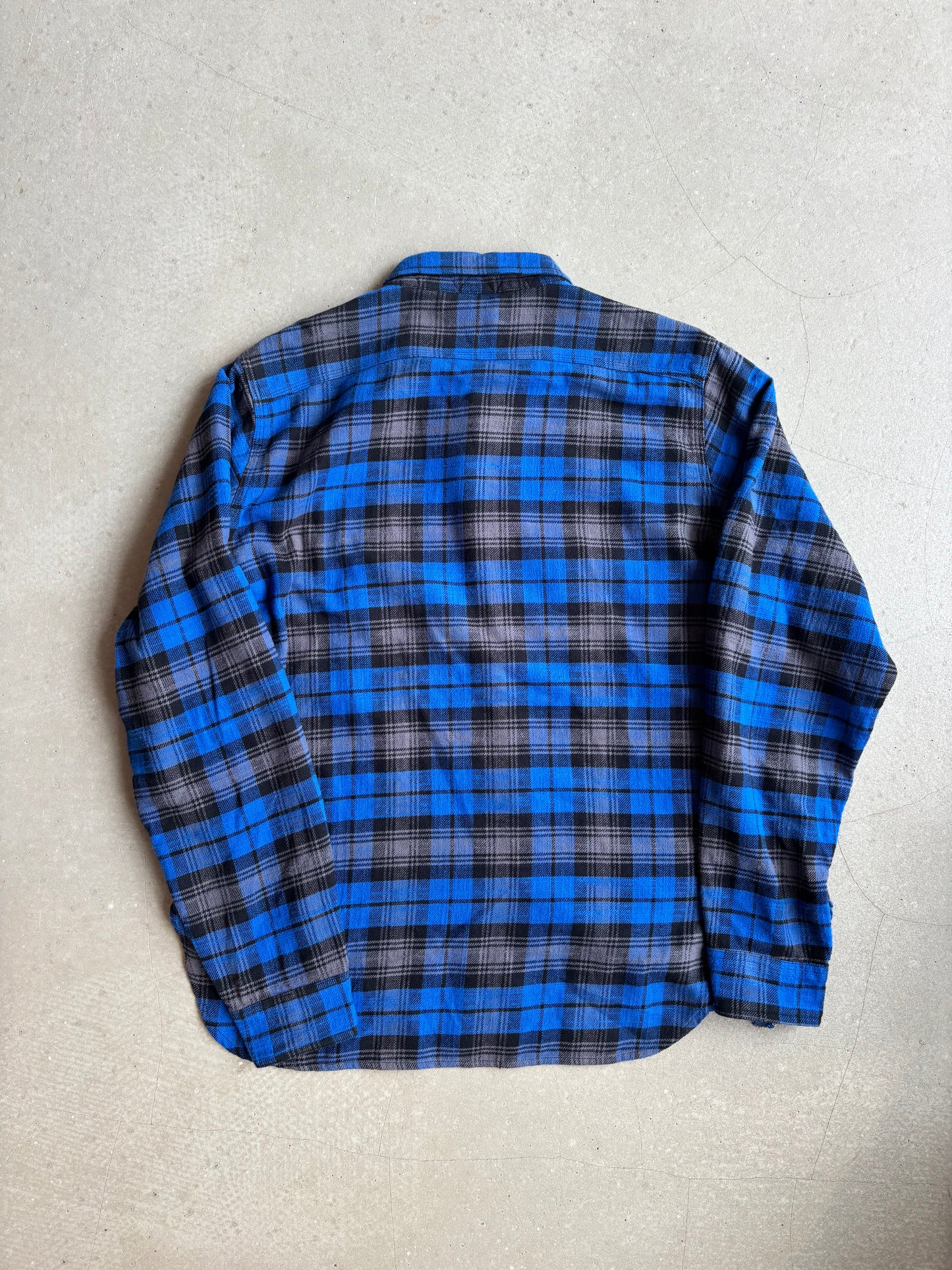 Palace x Engineered Garments Panel Check Blue Work Shirt