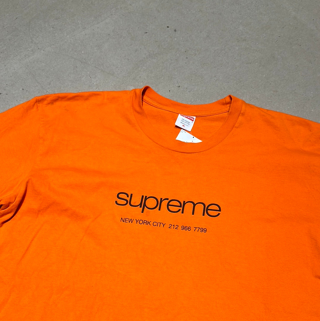Supreme NYC Tee Orange XL