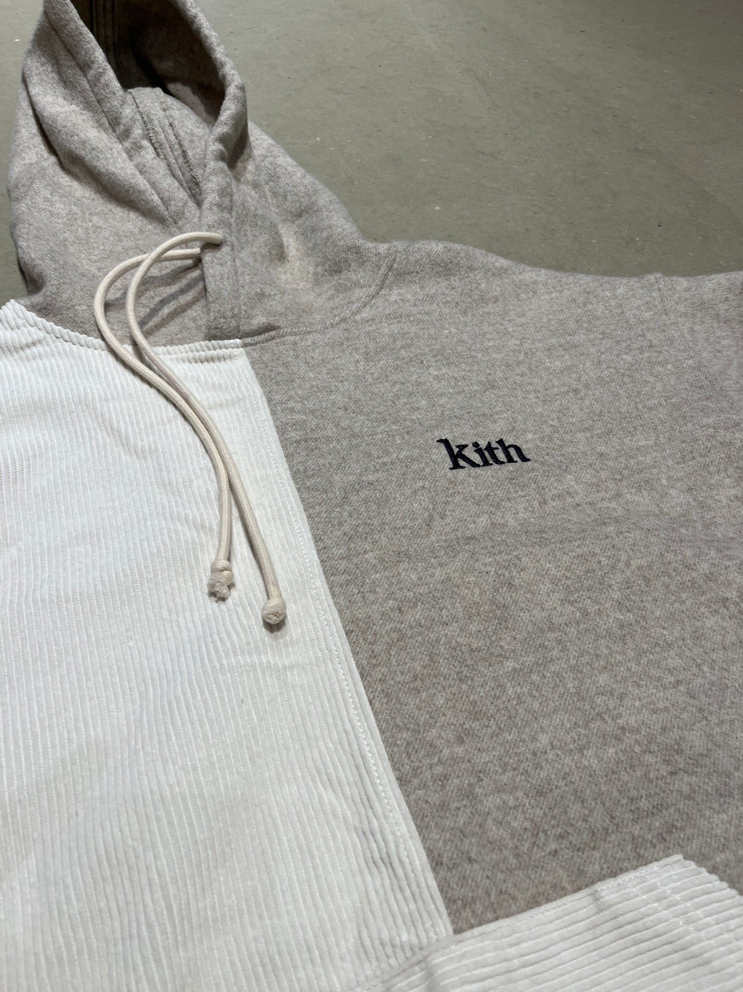 Kith Hoodie Corduroy Wool Beige L