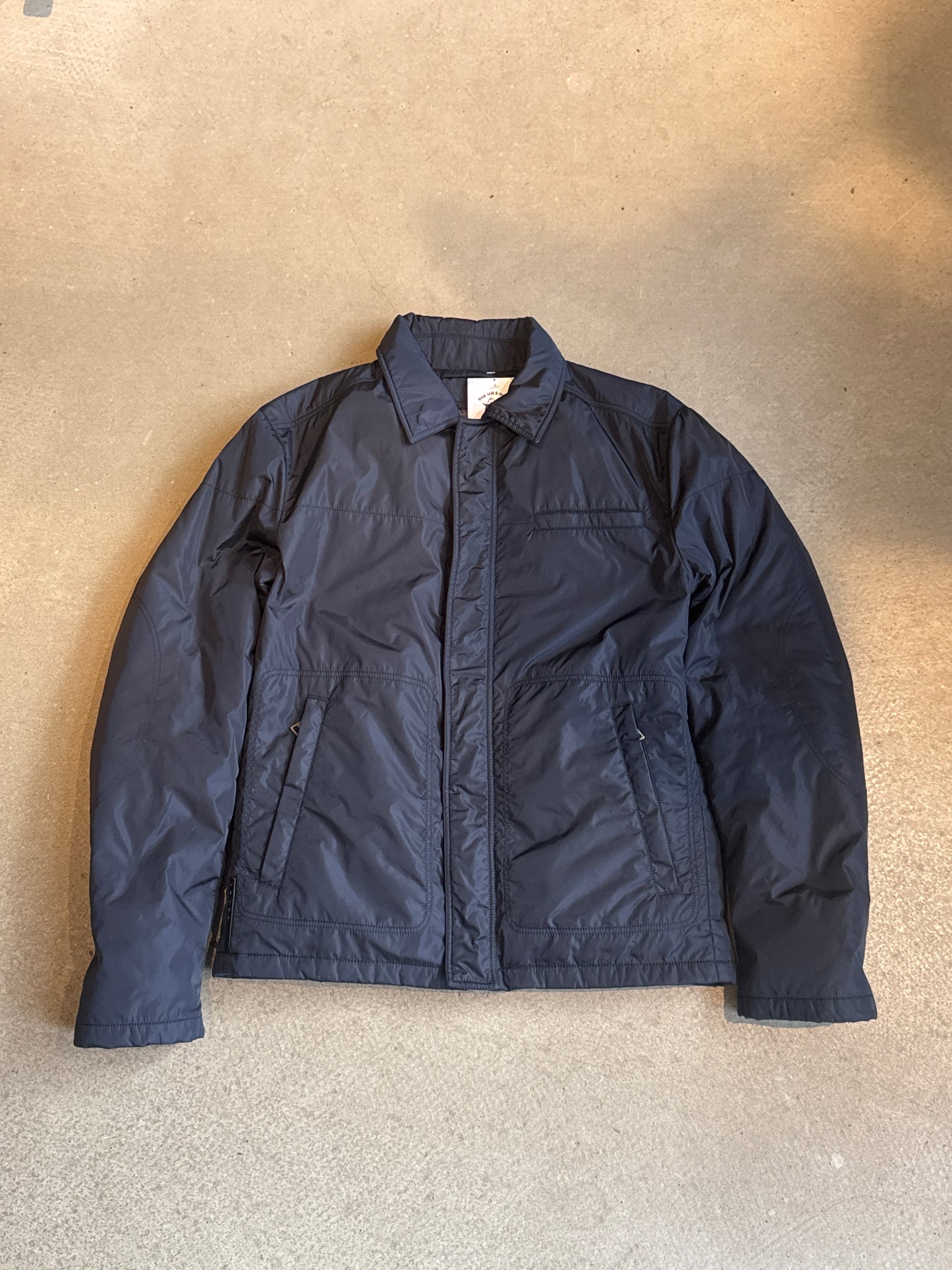 Prada Black Label Nylon Down Jacket Navy S