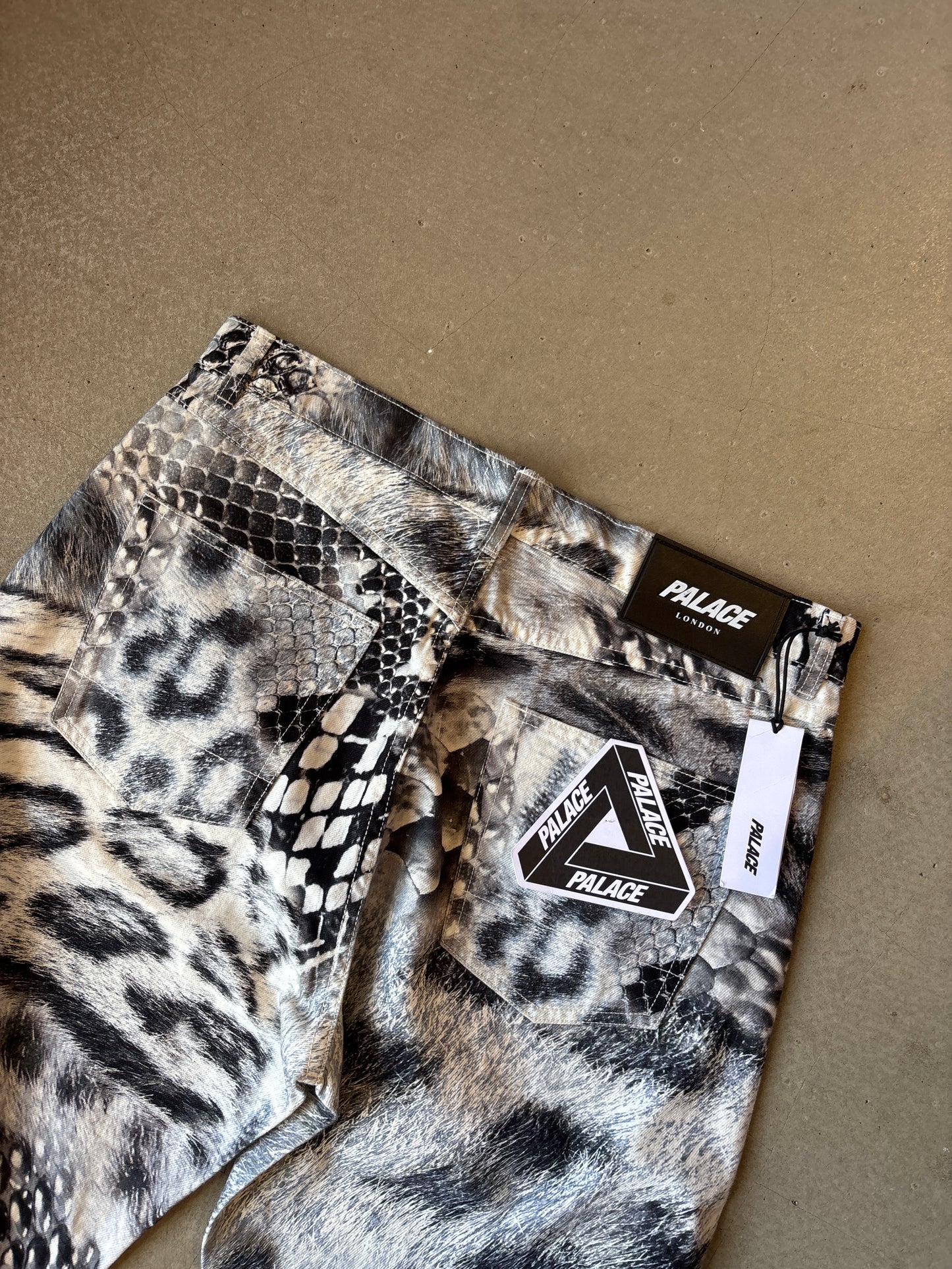 Palace Animal Print Jeans Grey 30