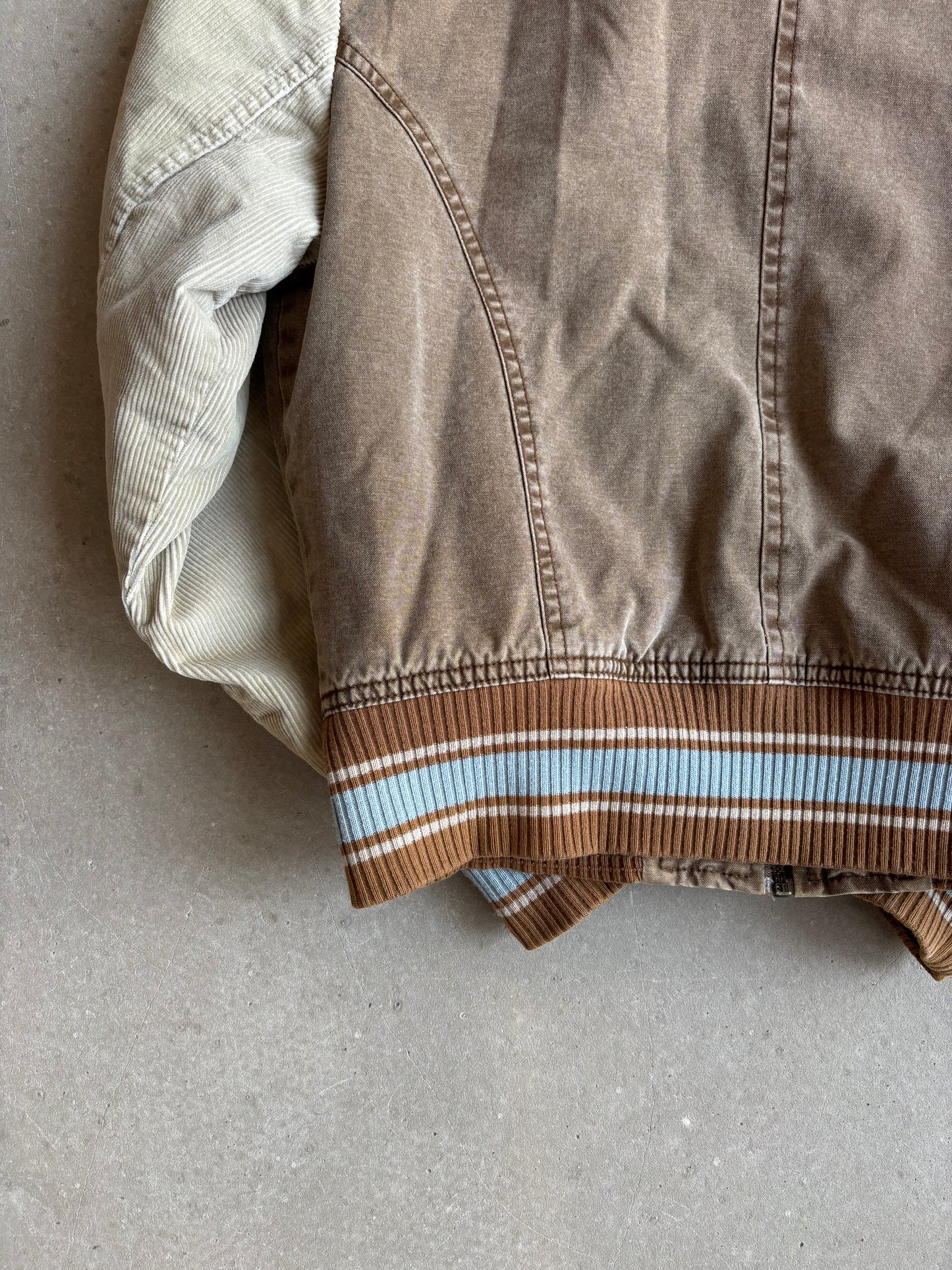 Lee Corduroy Padded Bomber Beige M