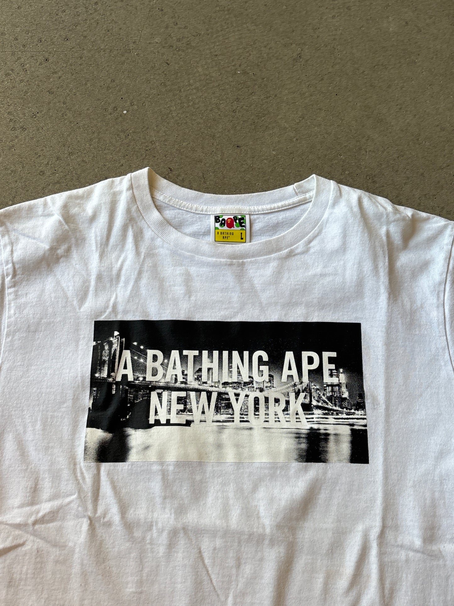 Bape New York Store 10th Anniversary Tee White L