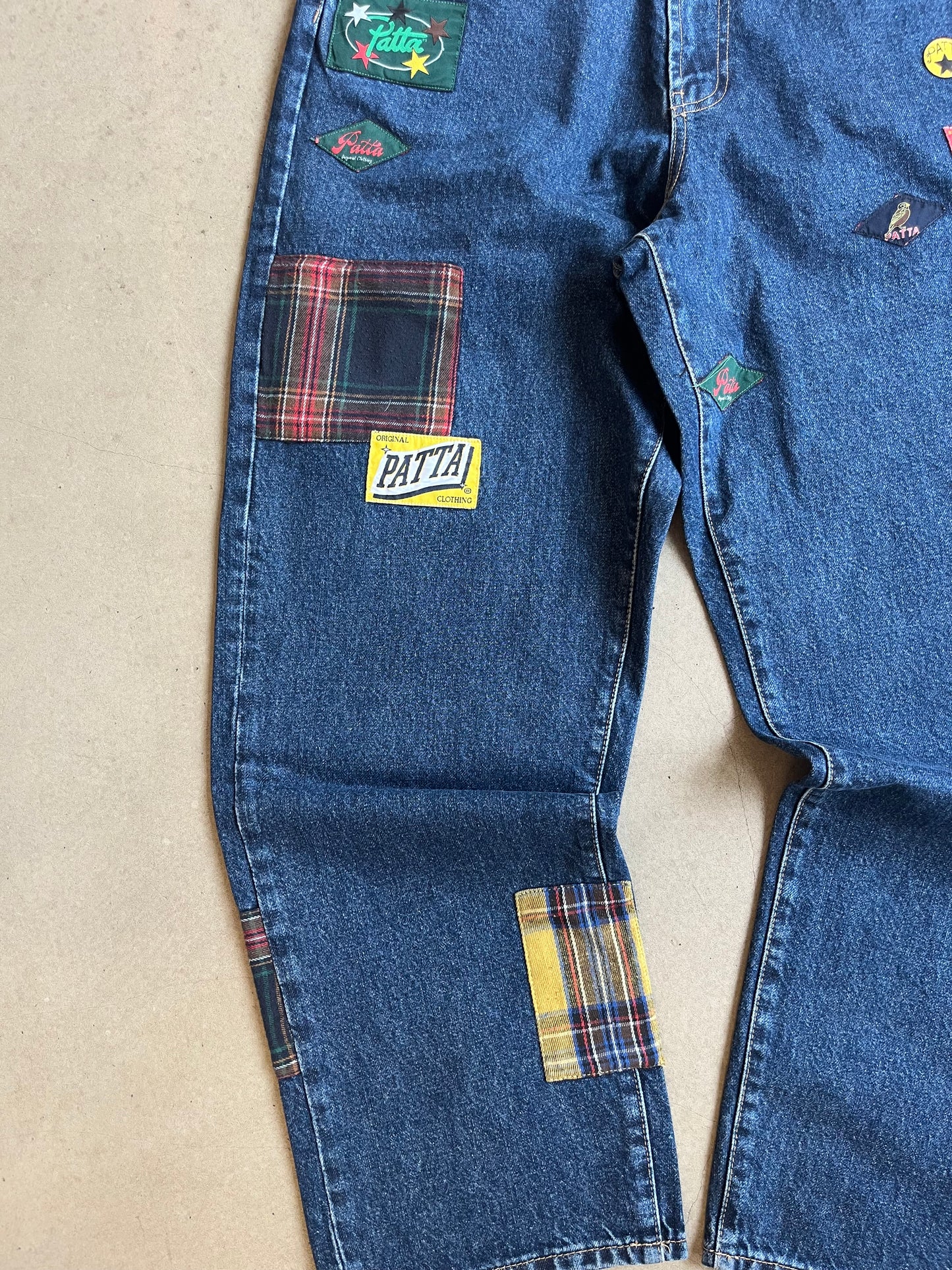 Patta Whole Lotta Labels Denim Pants Blue 34