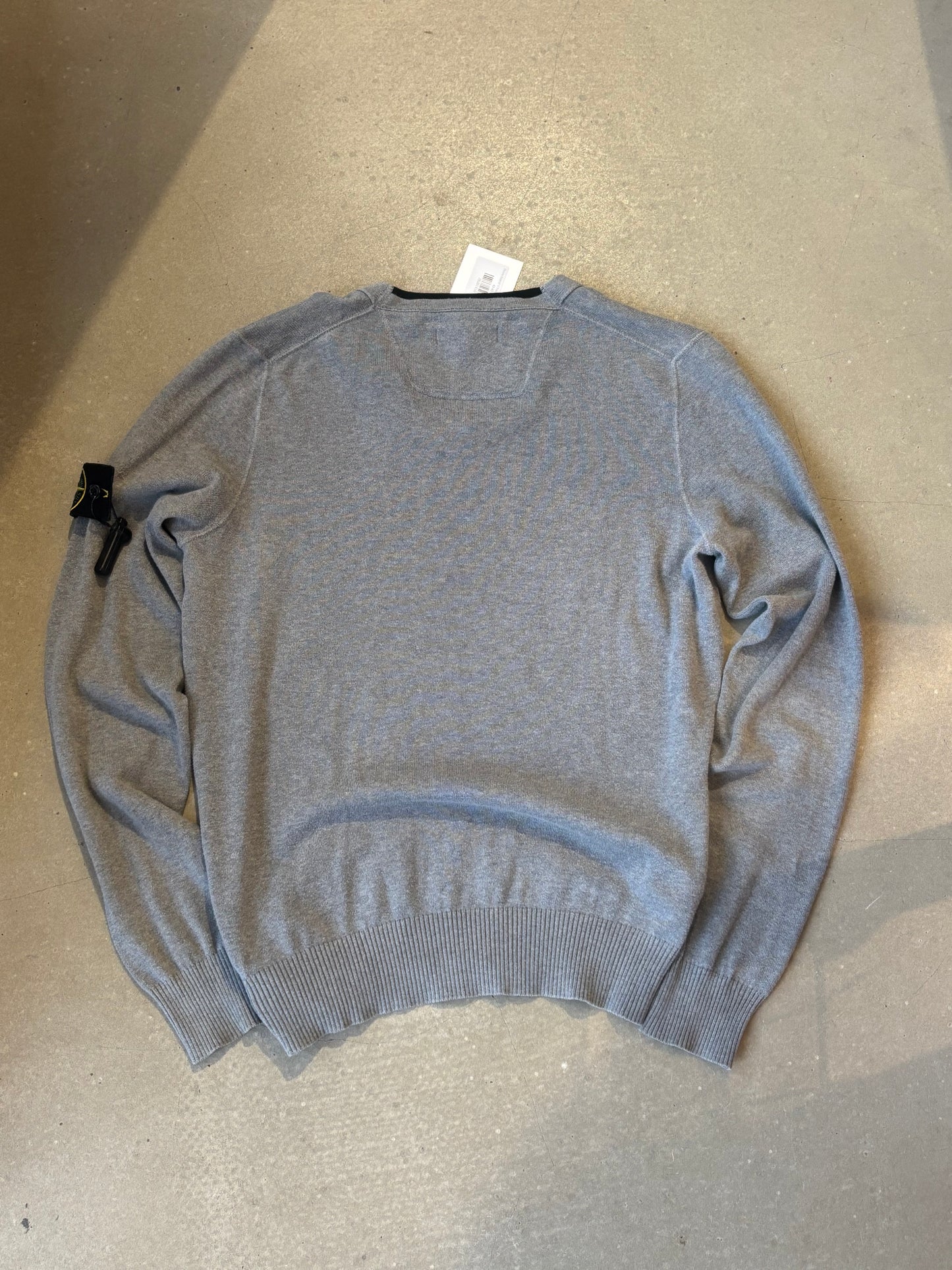 Stone Island V-Neck Sweater Grey M