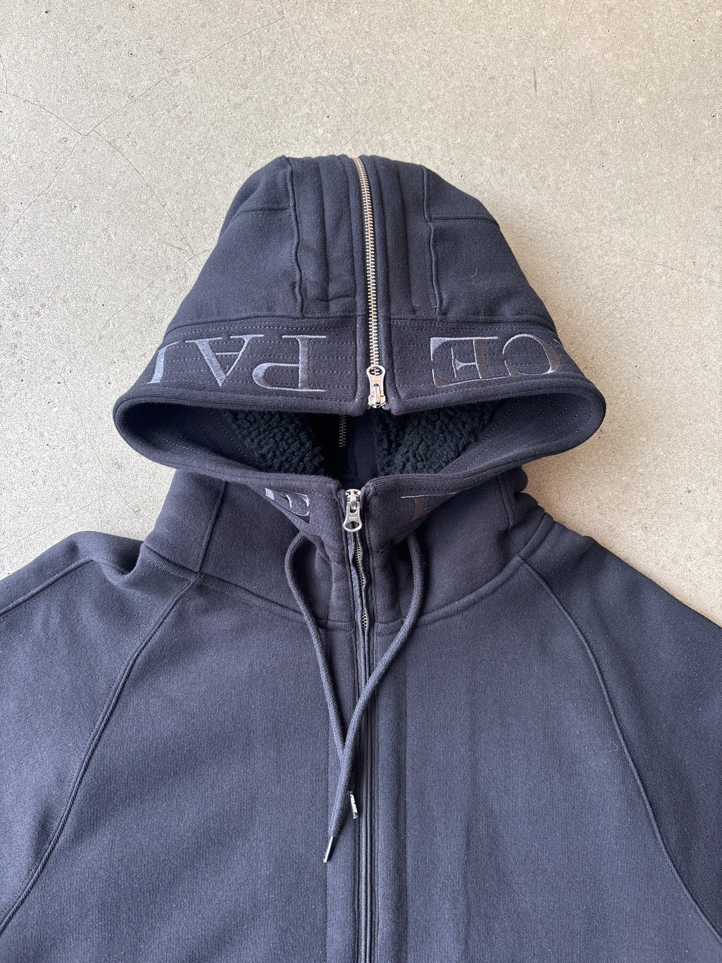 Palace Split Hood Bomber Sweat 'Black'