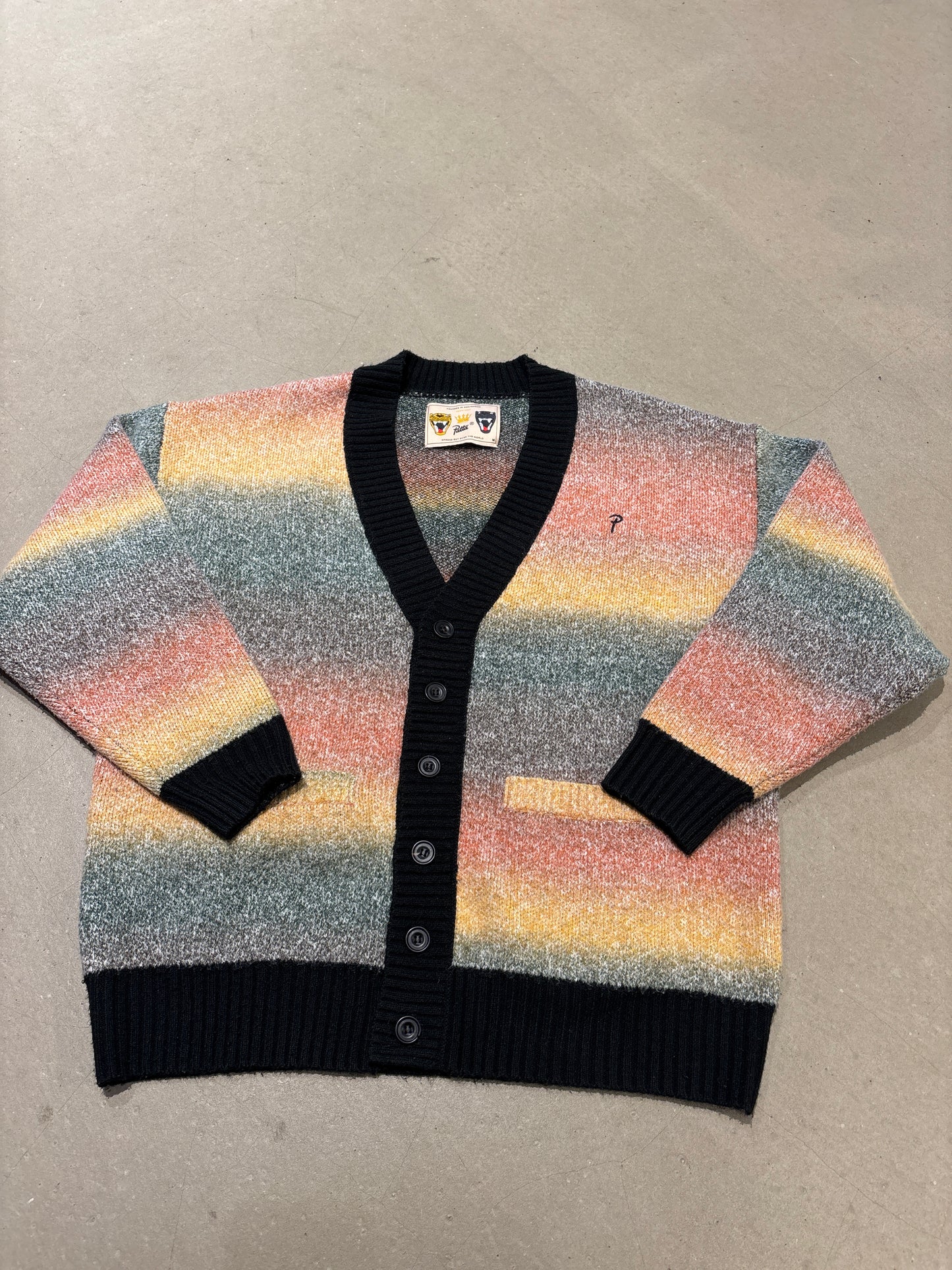 Patta Space Dye Knitted Cardigan Multi L