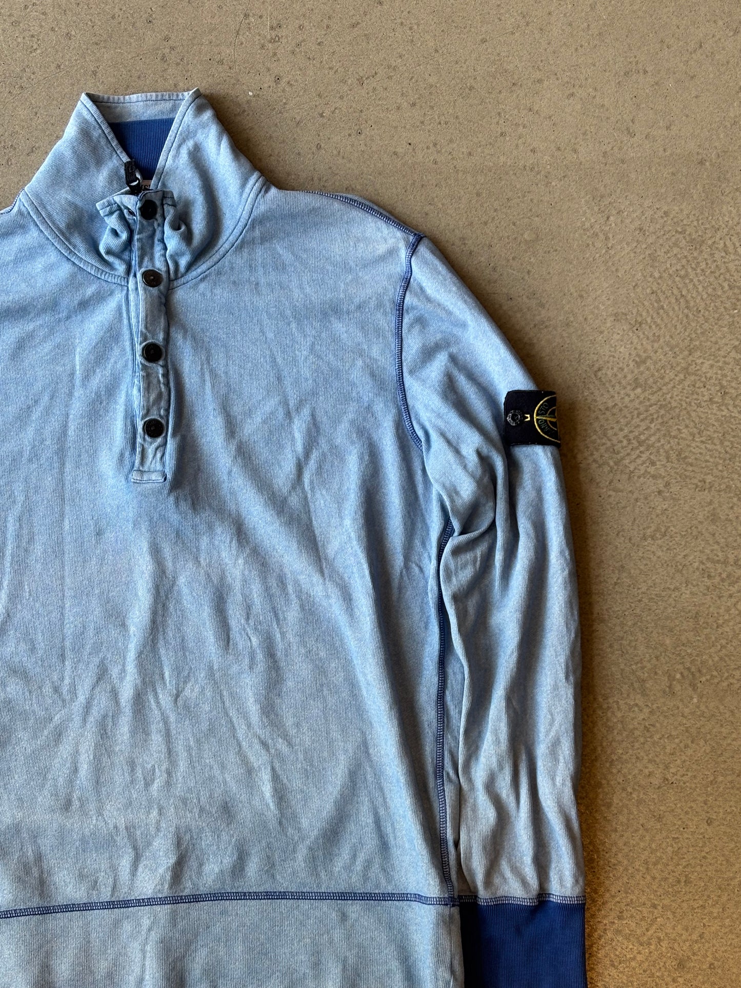 Vintage Stone Island Half Zip Blue L
