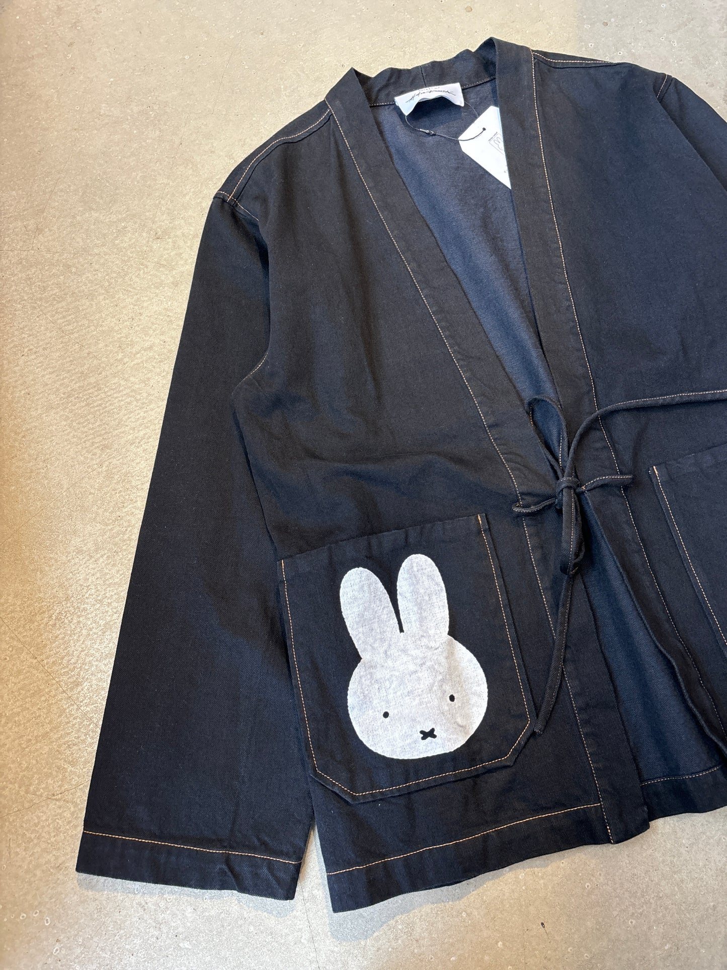 Atelier Reservé x Miffy Denim Kimono Black Denim