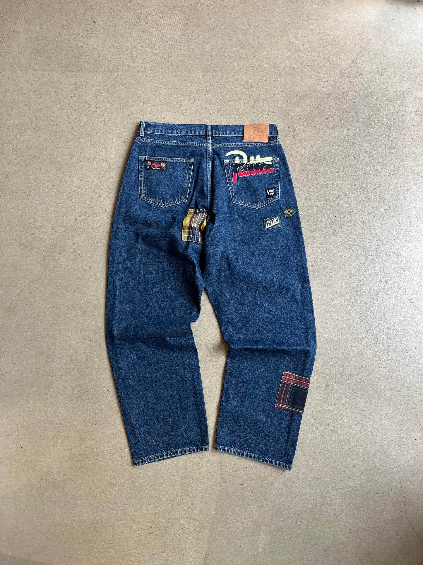 Patta Whole Lotta Labels Denim Pants Blue 34