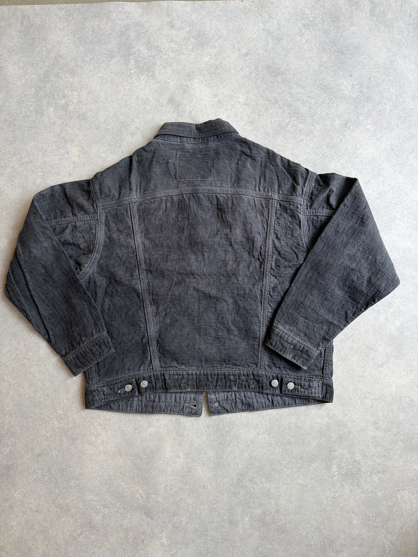 Stussy X Levi's Jacquard Trucker Jacket Grey M