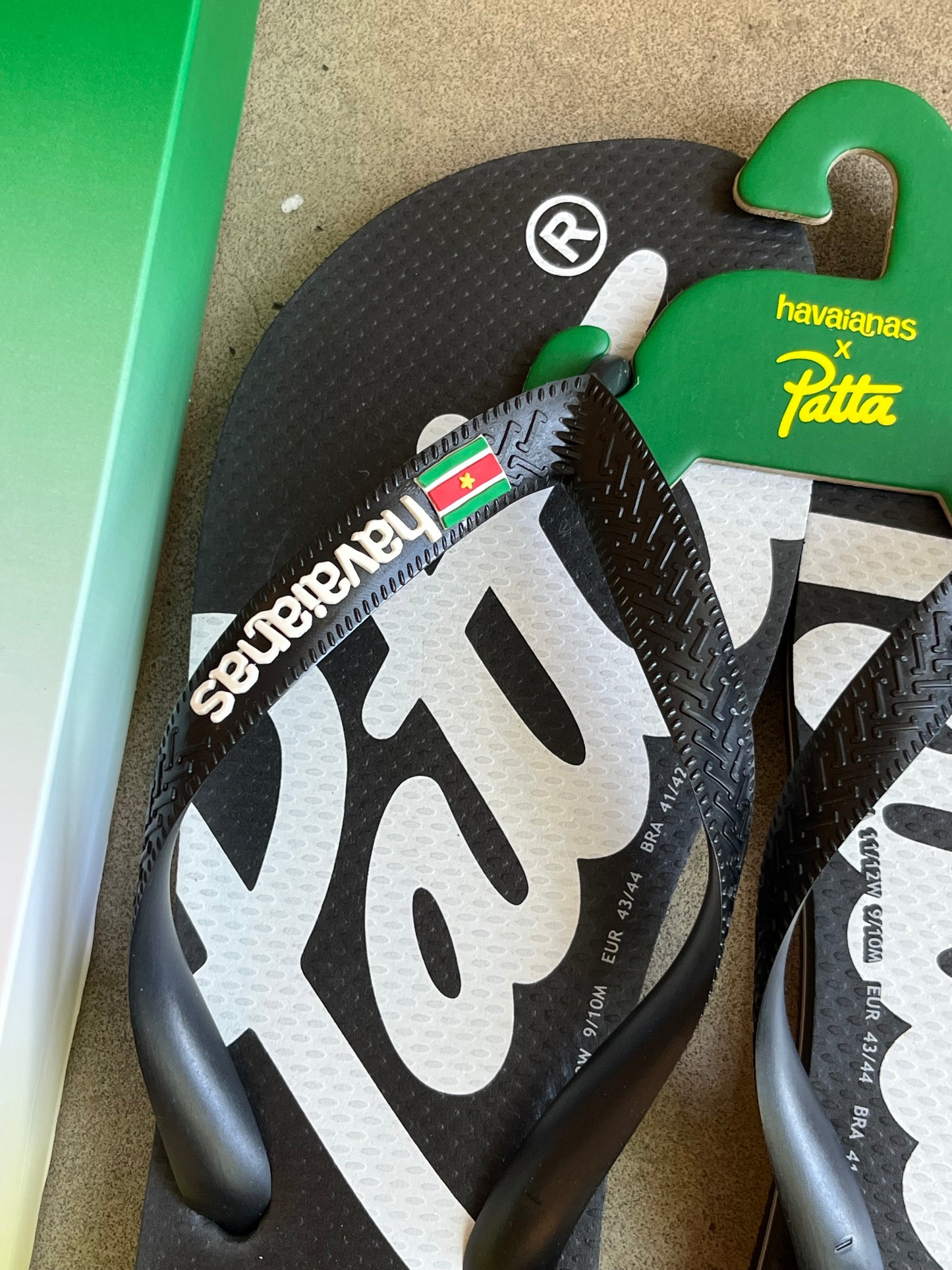 Patta x Havaianas Top Slides Black 47/48