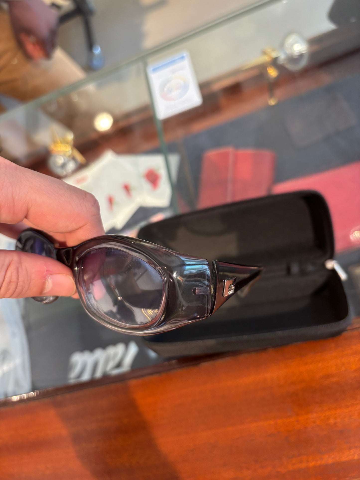 Gucci Transparant Glasses G Black See Through