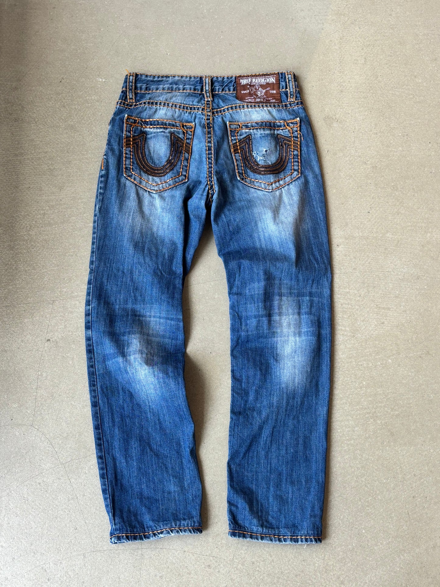 True Religion Faded Denim Blue 33