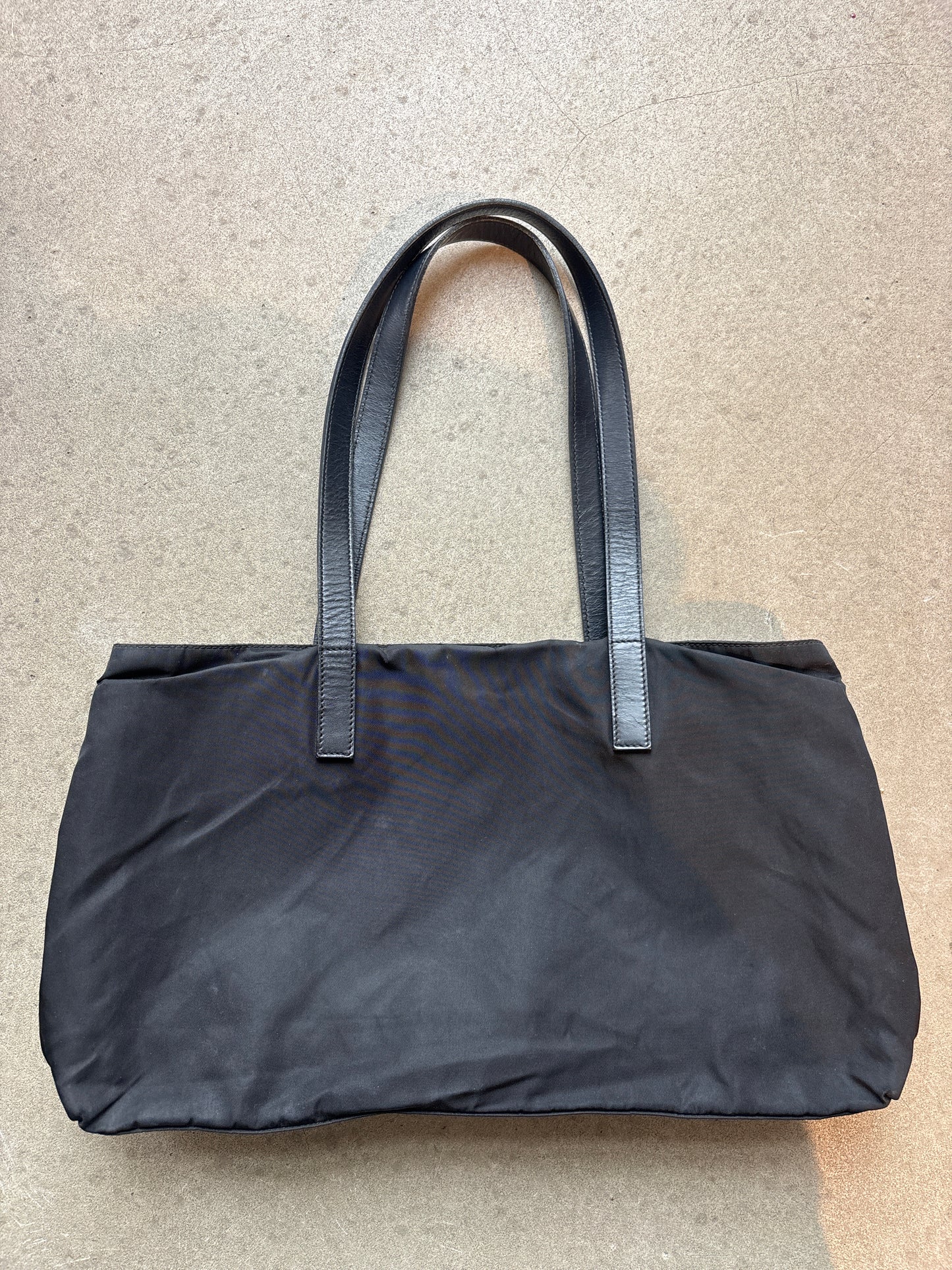 Prada Nylon Multi Pocket Handbag Black