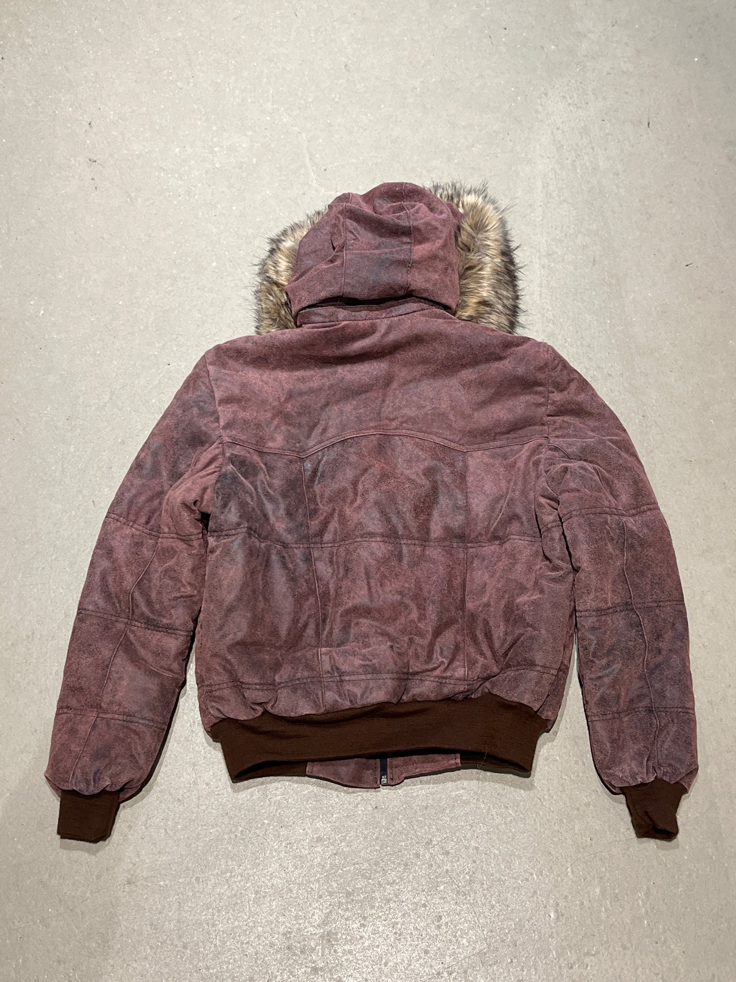 Vintage Suede Jacket Pink Kids Size XL