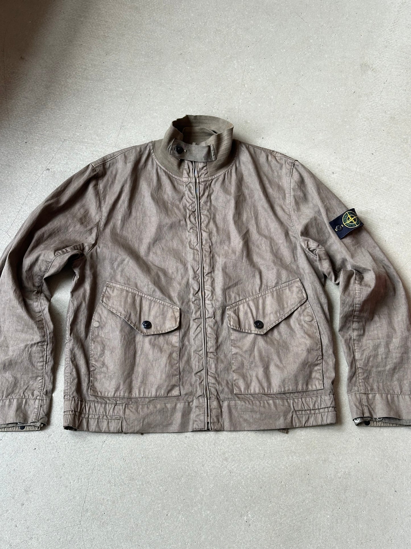 Vintage Stone Island Army Jacket Brown L