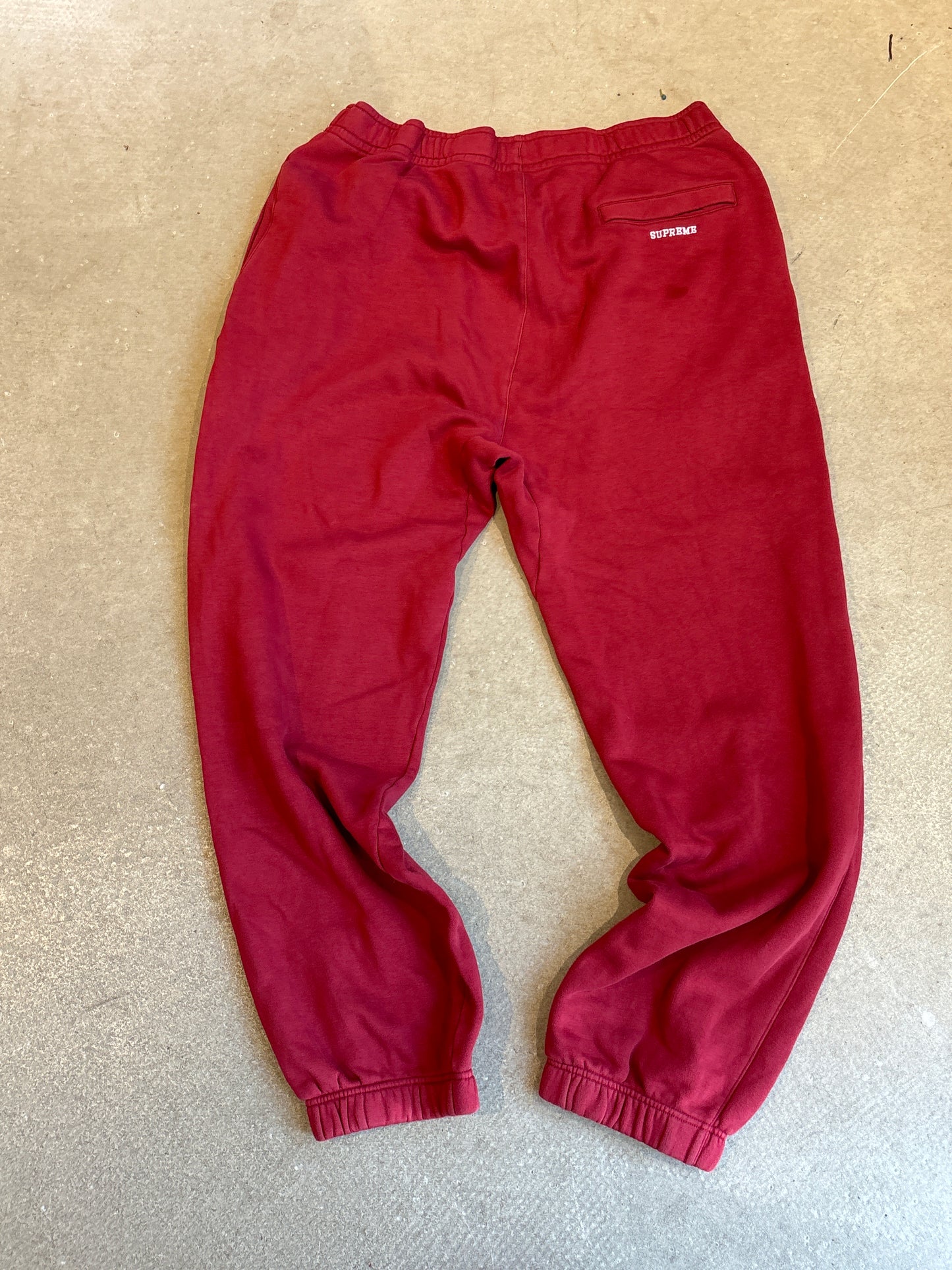 Nike x Supreme Burgundy Joggers XL