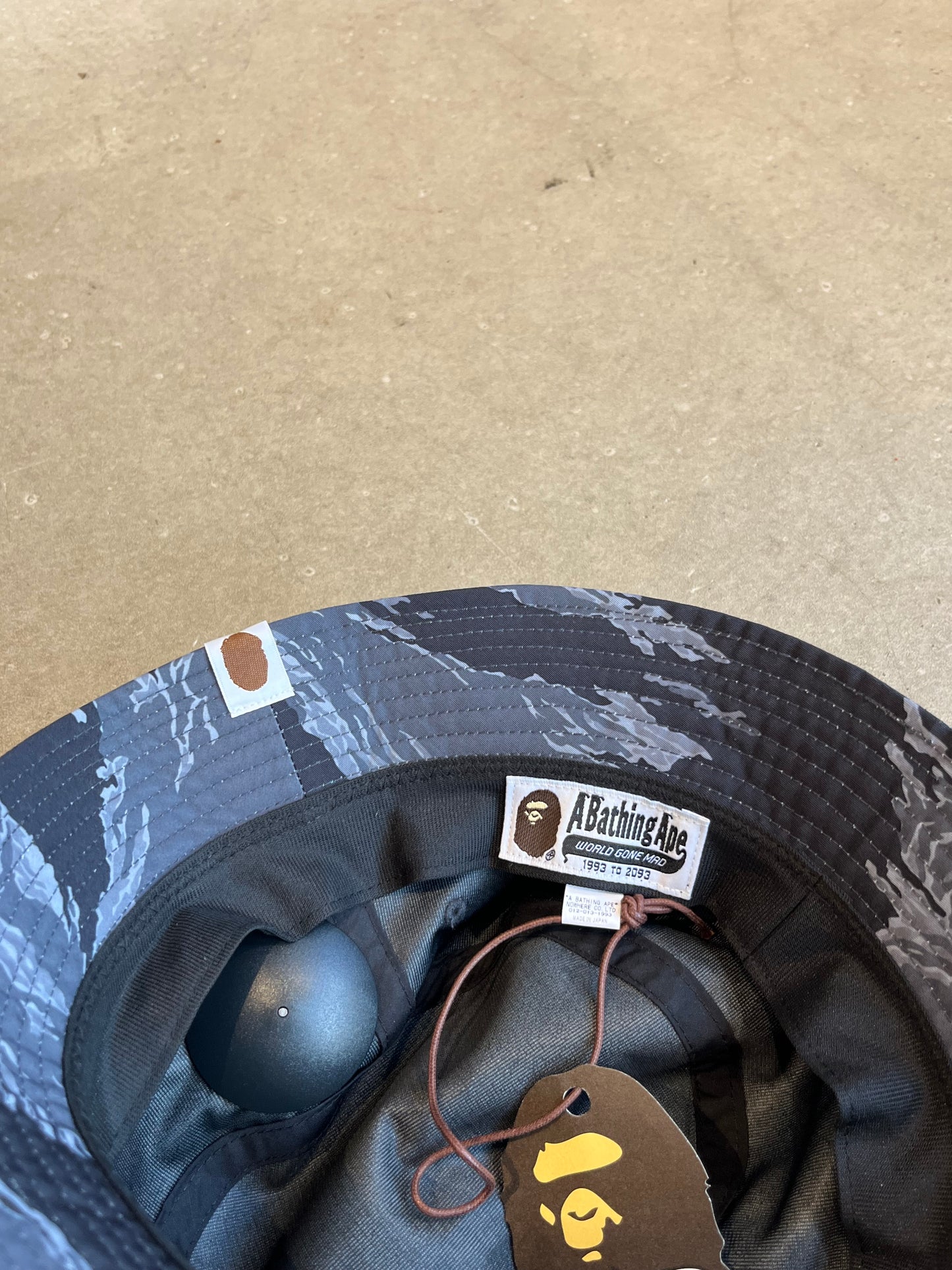 Bape Tiger Camo Bucket Hat Black