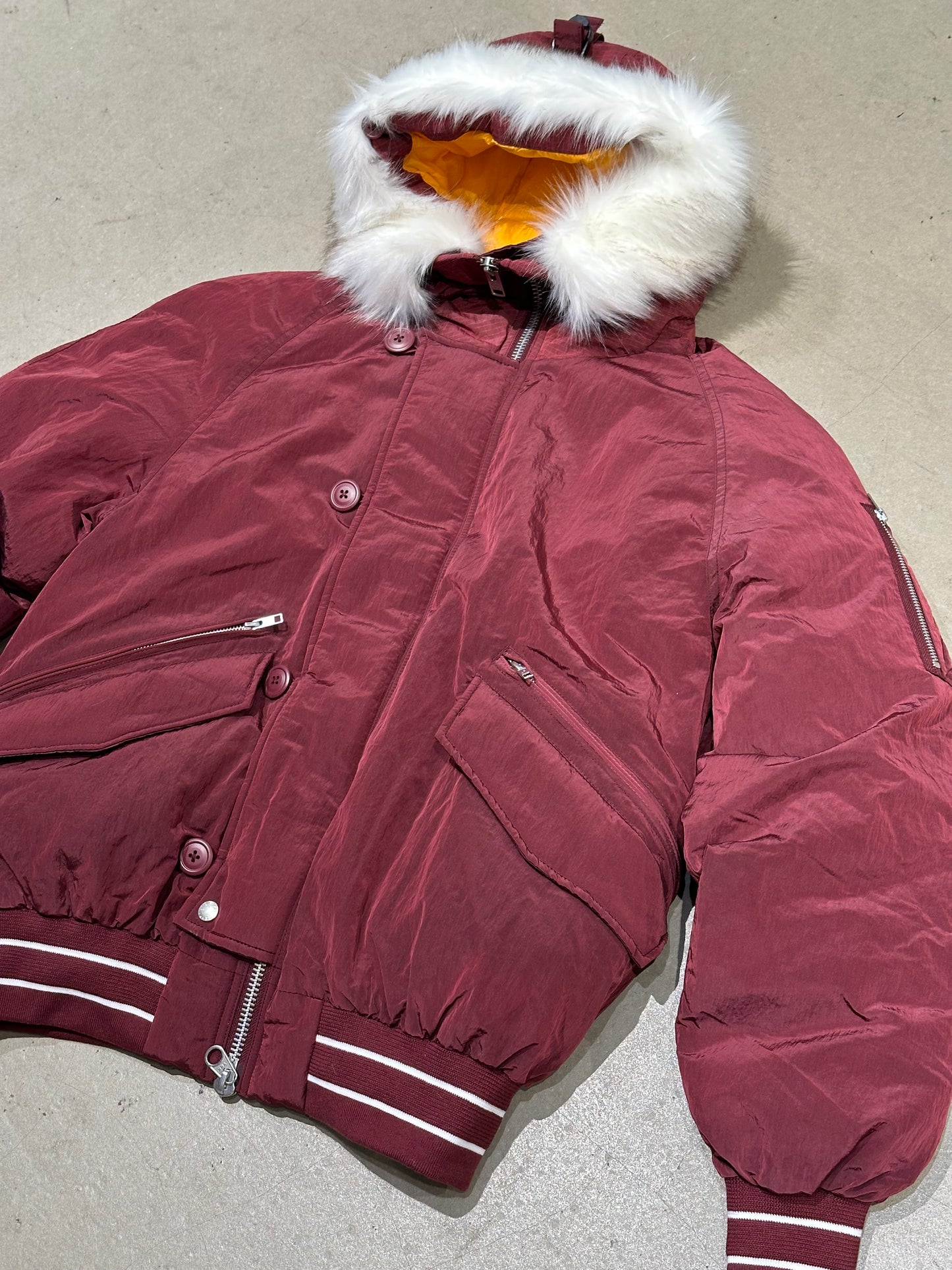 Palace P-2B Short Parka Burgundy