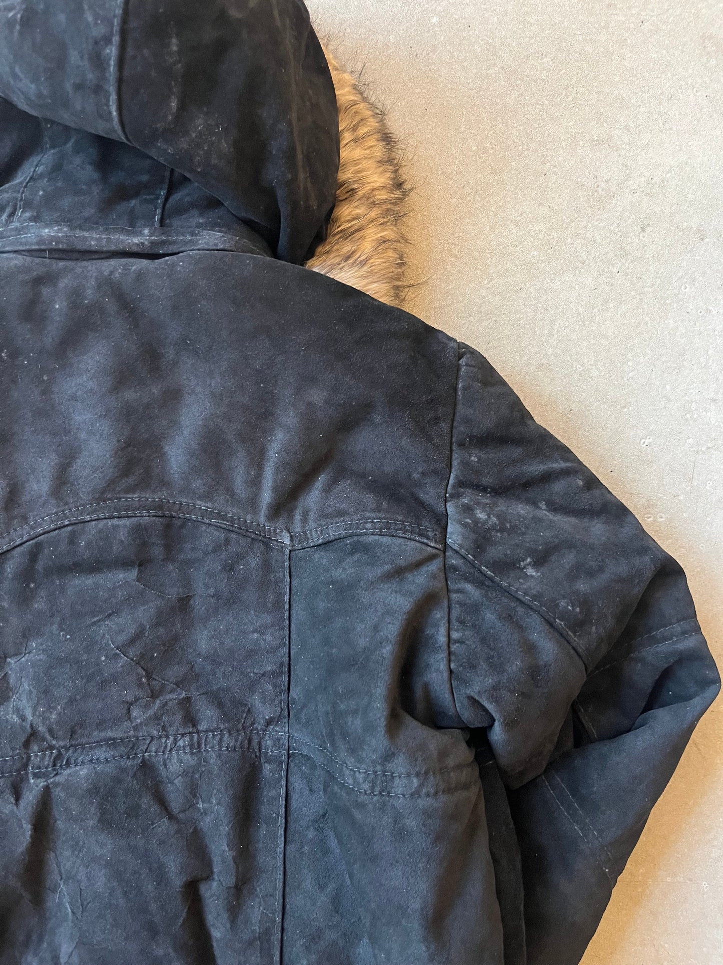 Zoï Reflections Suede Jacket Kids XL Black