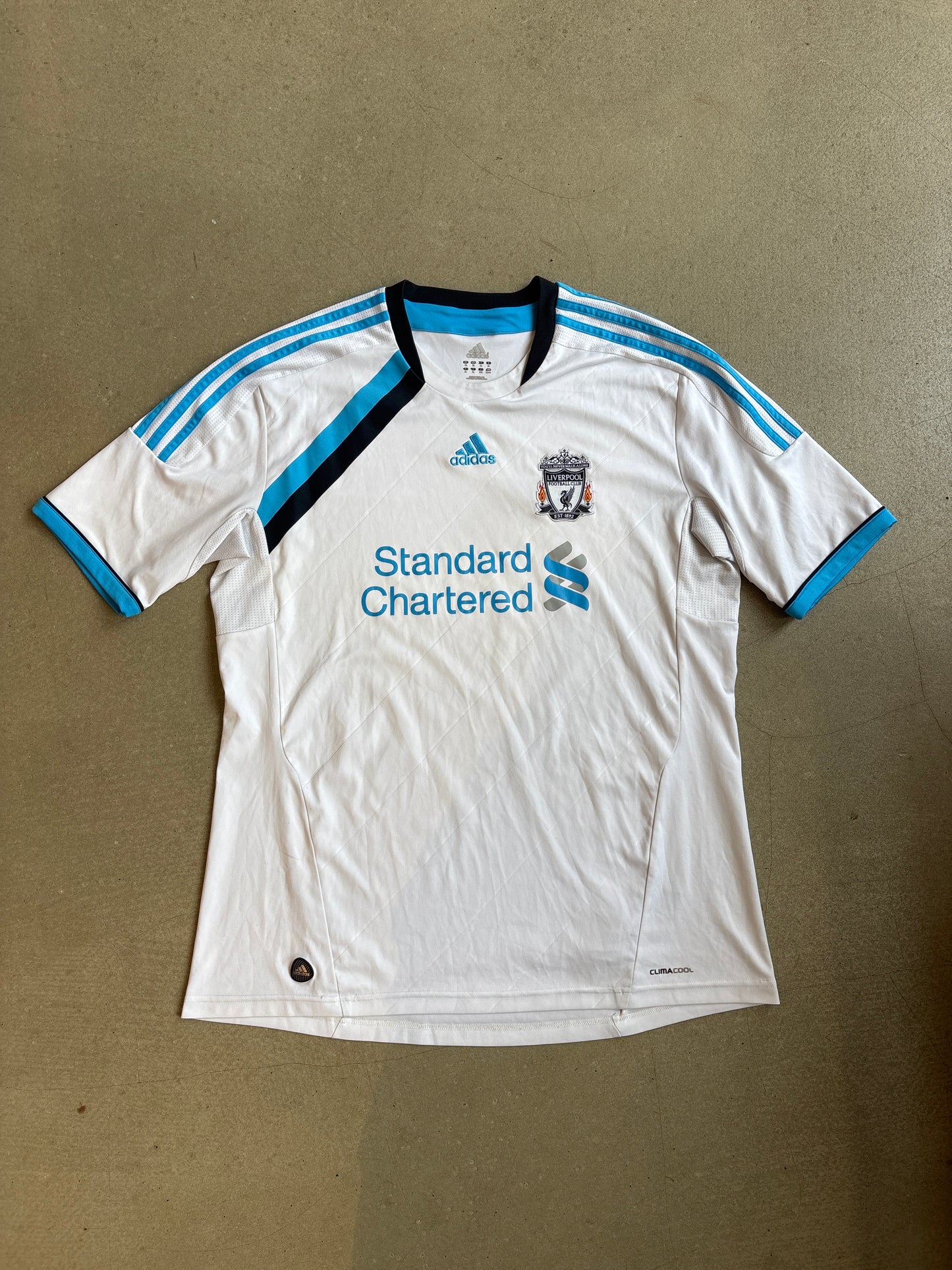 Adidas Liverpool 2011-2012 Jersey White XL