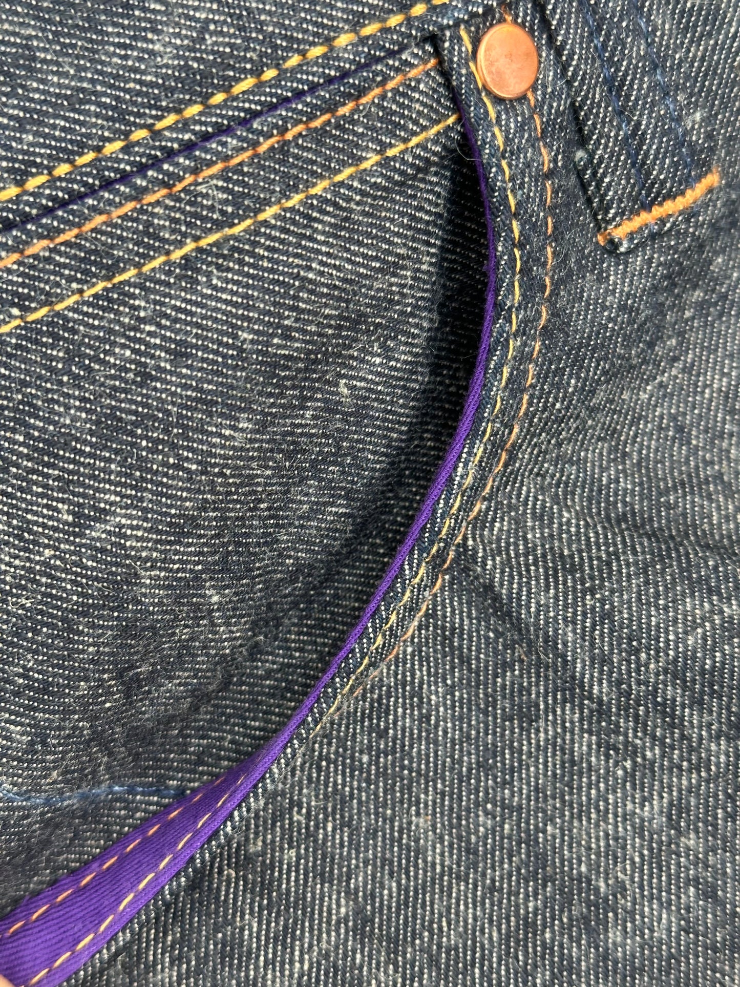 Evisu Deluxe White Oak Cone Denim Jeans 36