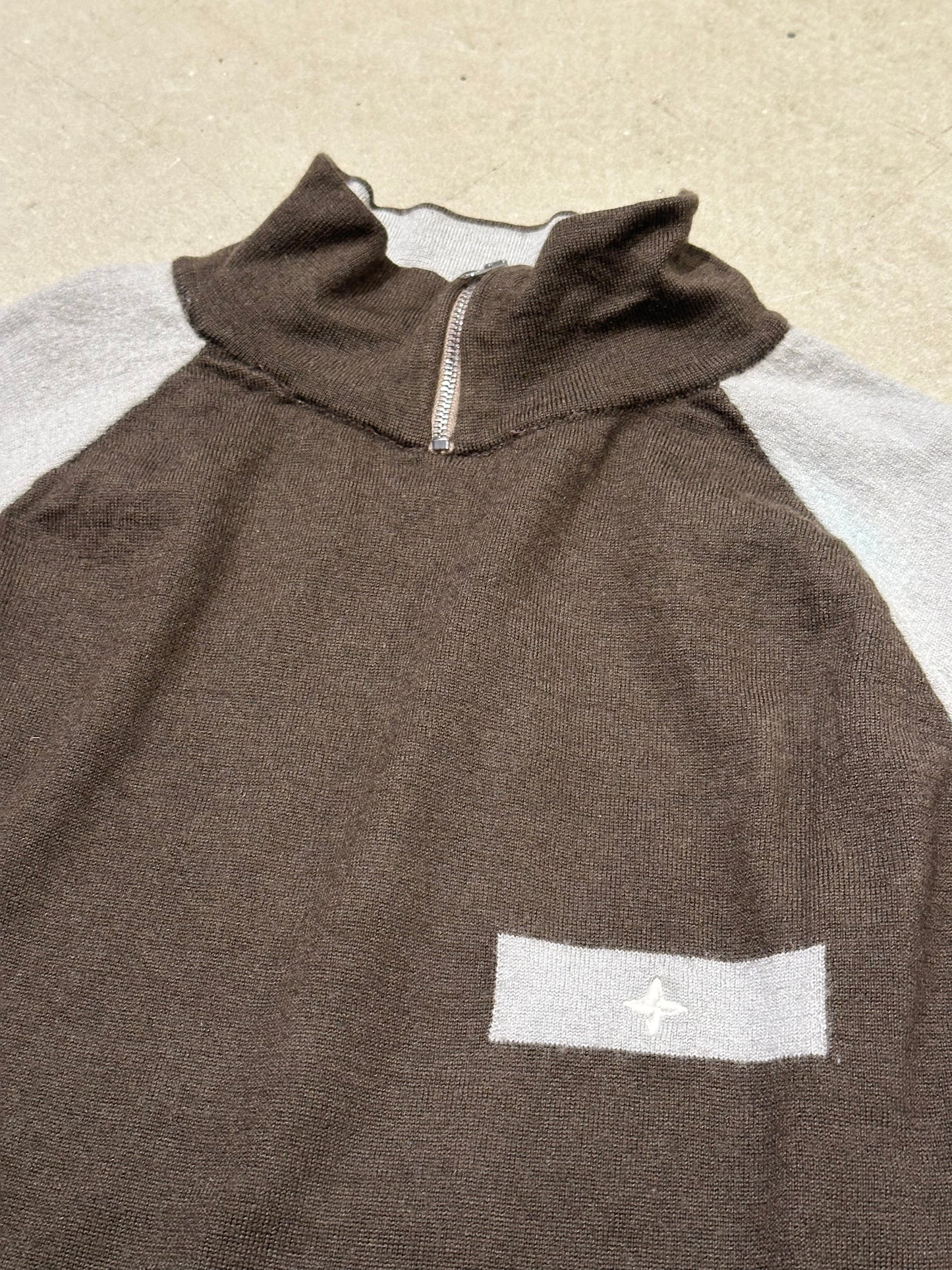 Stone Island Denims Half Zip Knit Green S