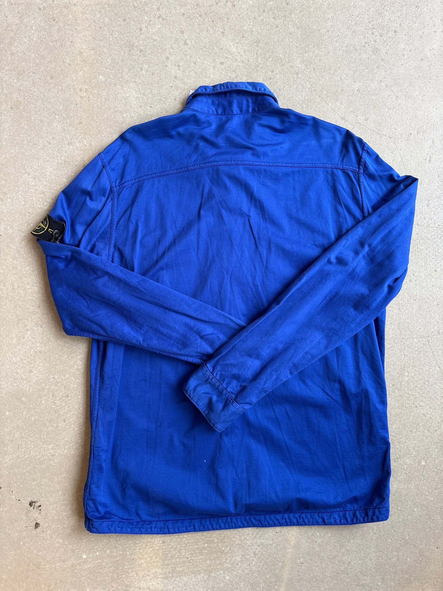 Stone Island Garment Dyed Overshirt Blue XL