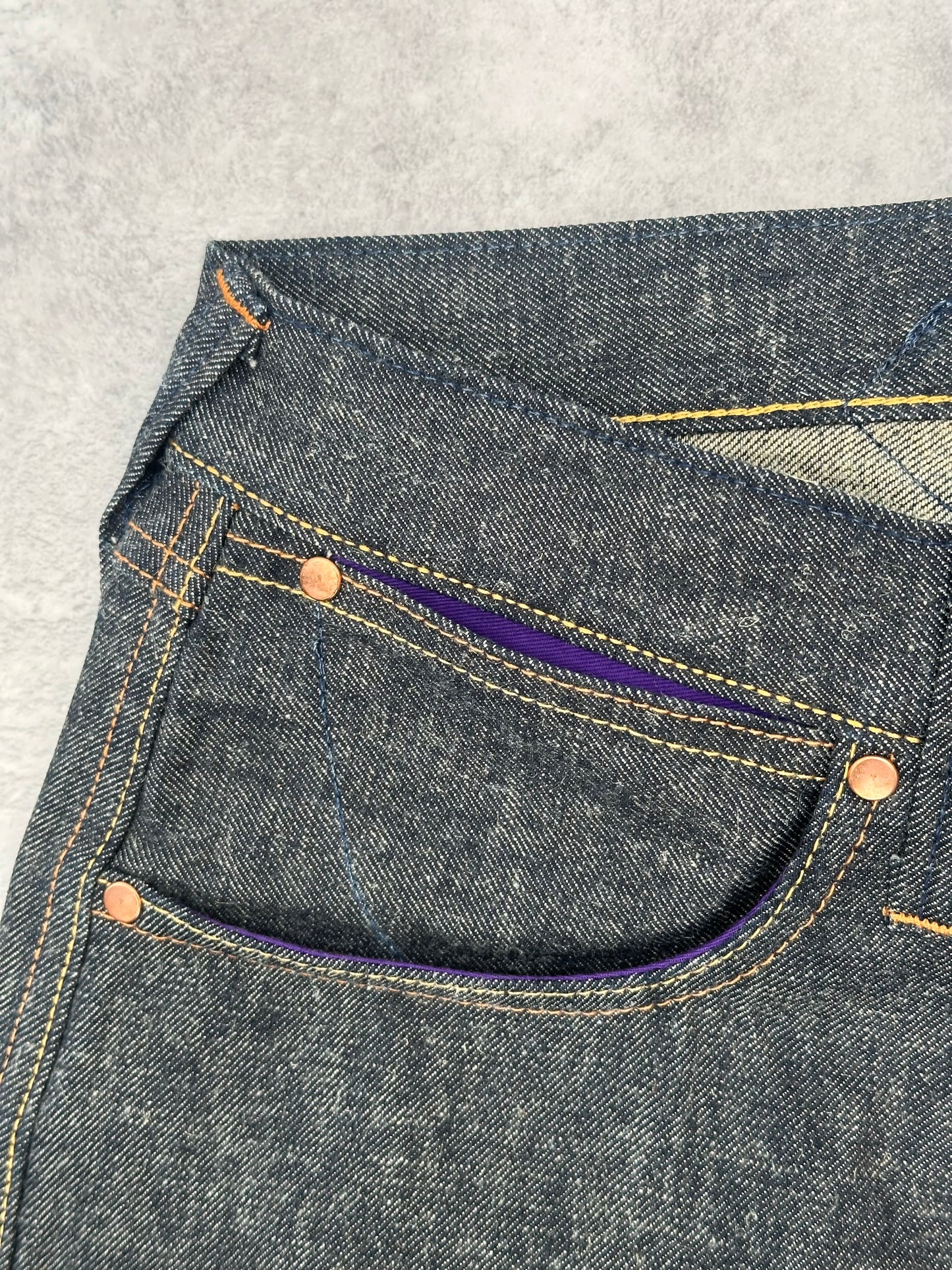 Evisu Deluxe White Oak Cone Denim Jeans 36