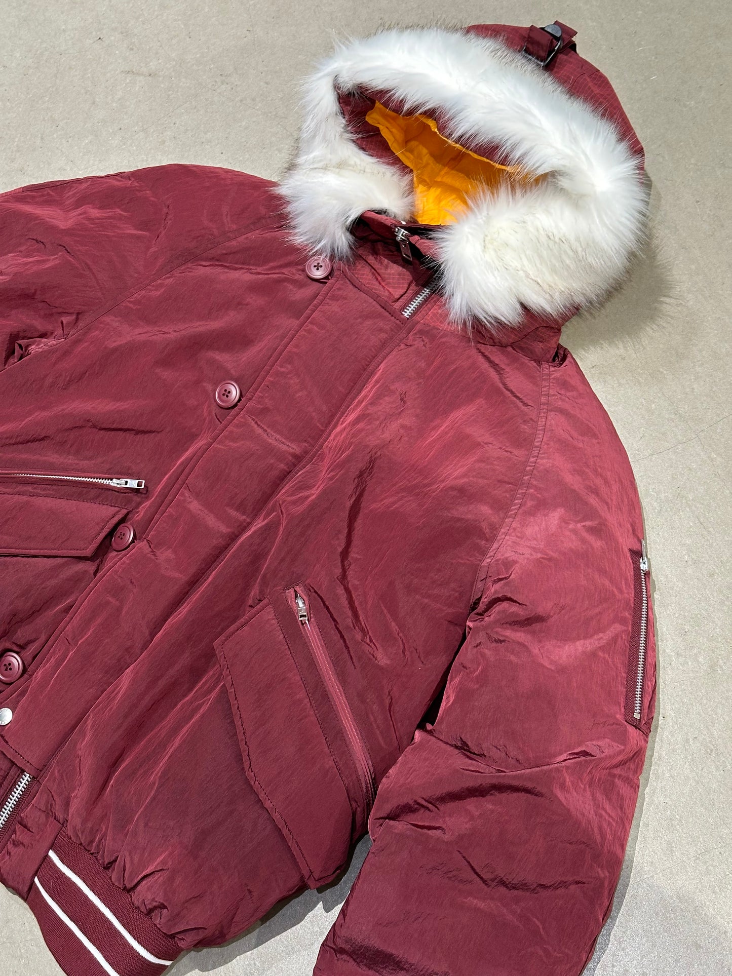 Palace P-2B Short Parka Burgundy