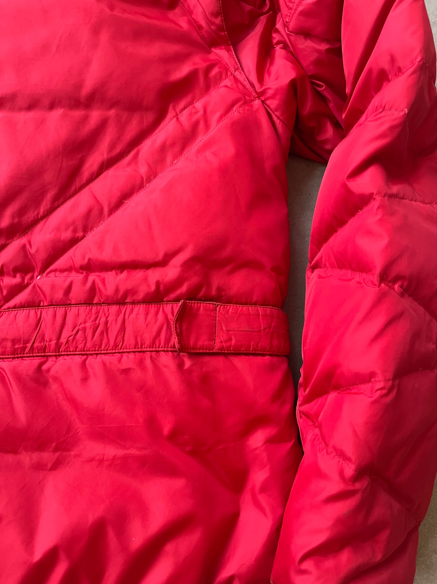 Stone Island Denim 2005 Goose Down Puffer Jacket Large Red