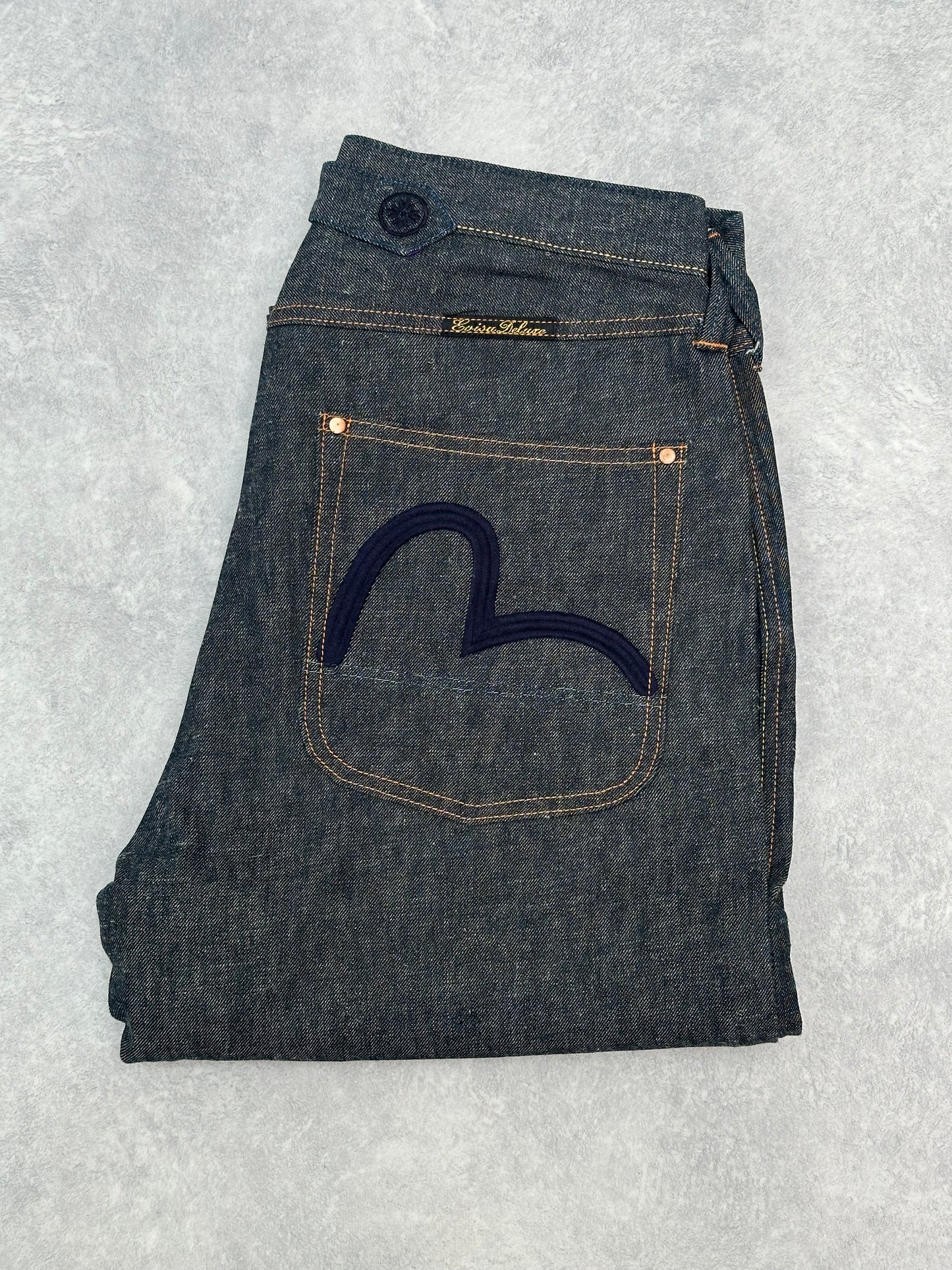 Evisu Deluxe White Oak Cone Denim Jeans 36
