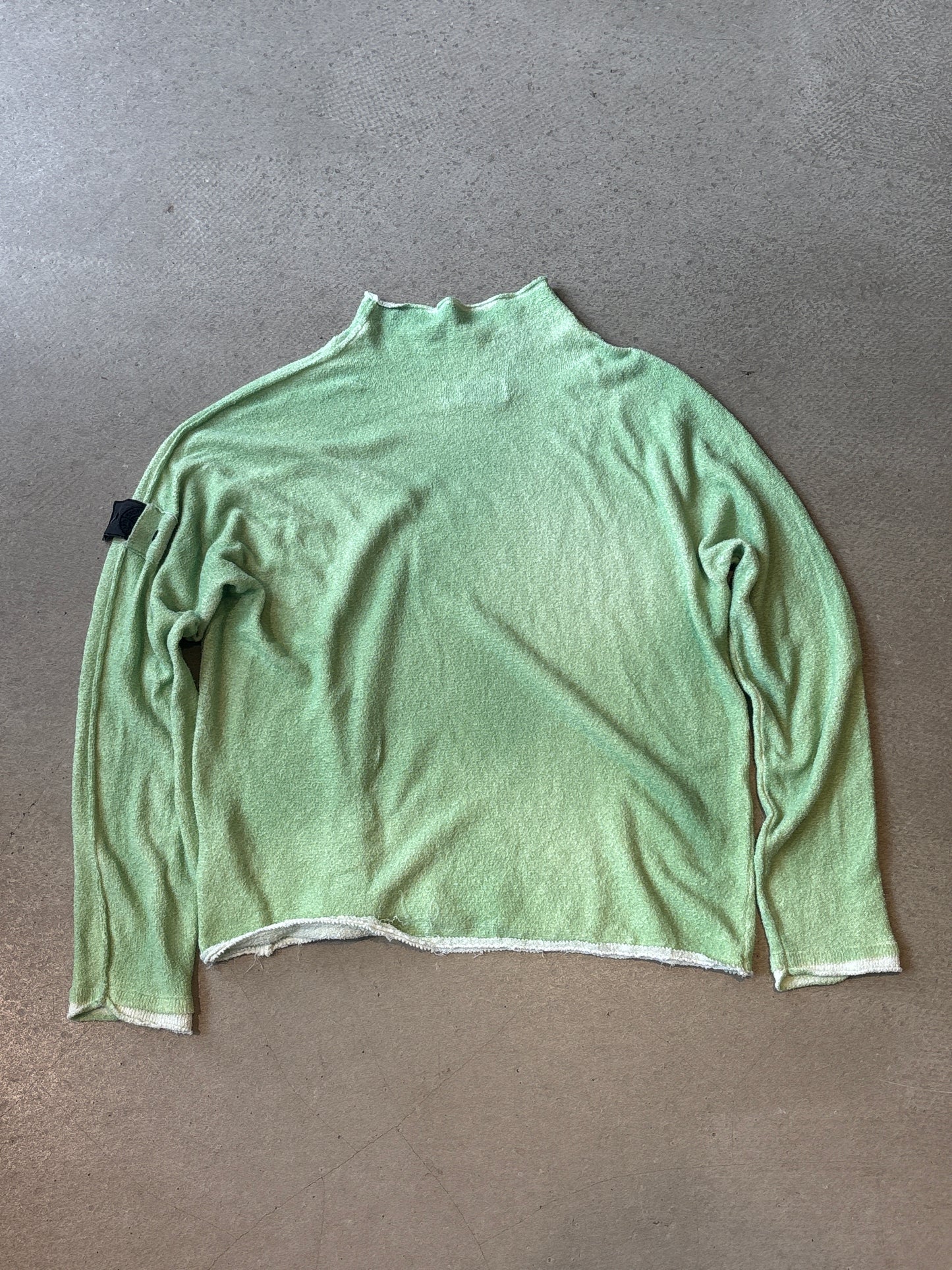 Stone Island Shadow Project Mockneck Knit Sweater 'Green' XL
