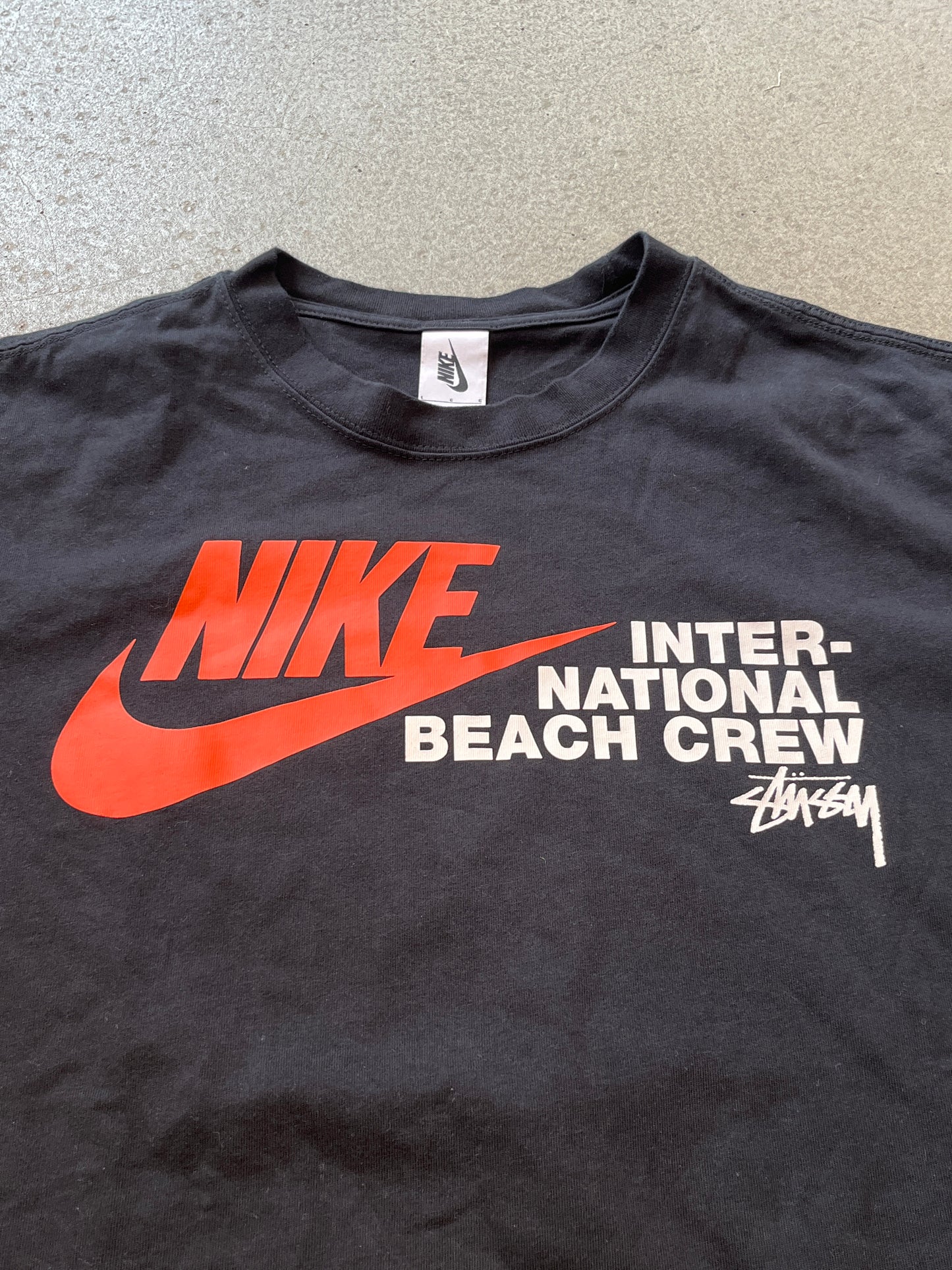 Nike x Stussy International Beach Crew Tee Black L