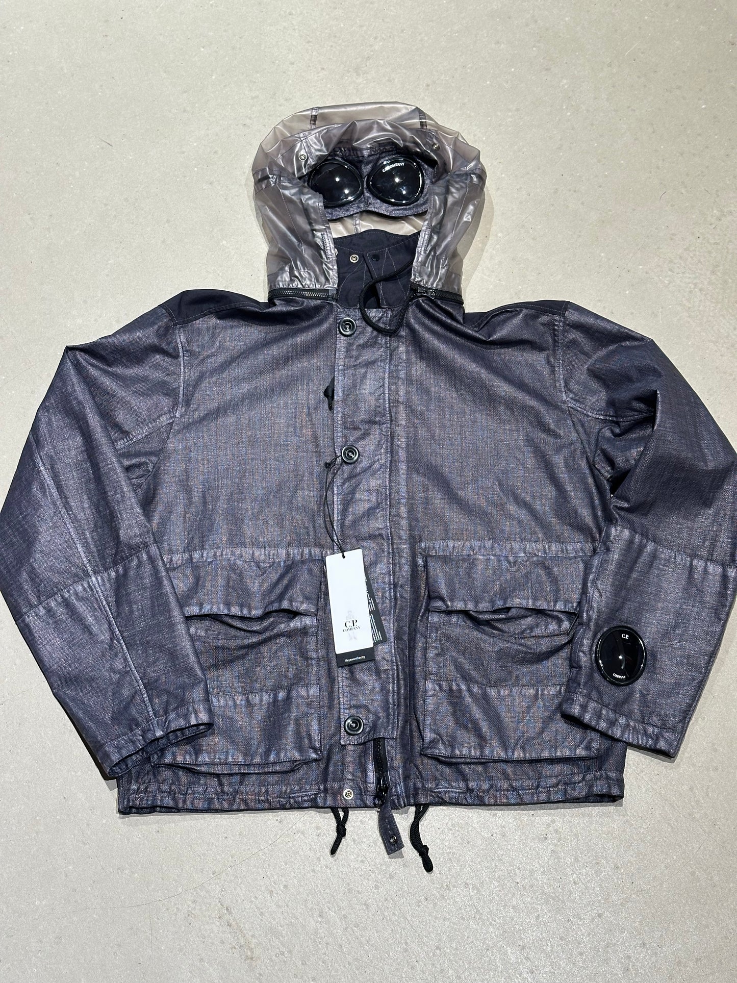 C.P. Company Rafia Mille Goggle Smoked Pearl Size L