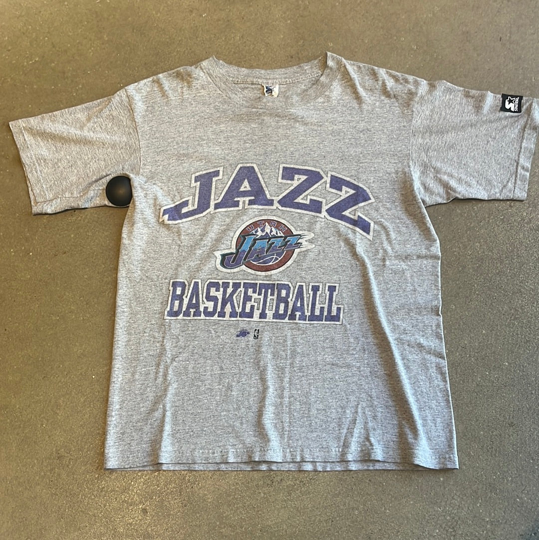Vintage Starter Jazz NBA Tee Grey M
